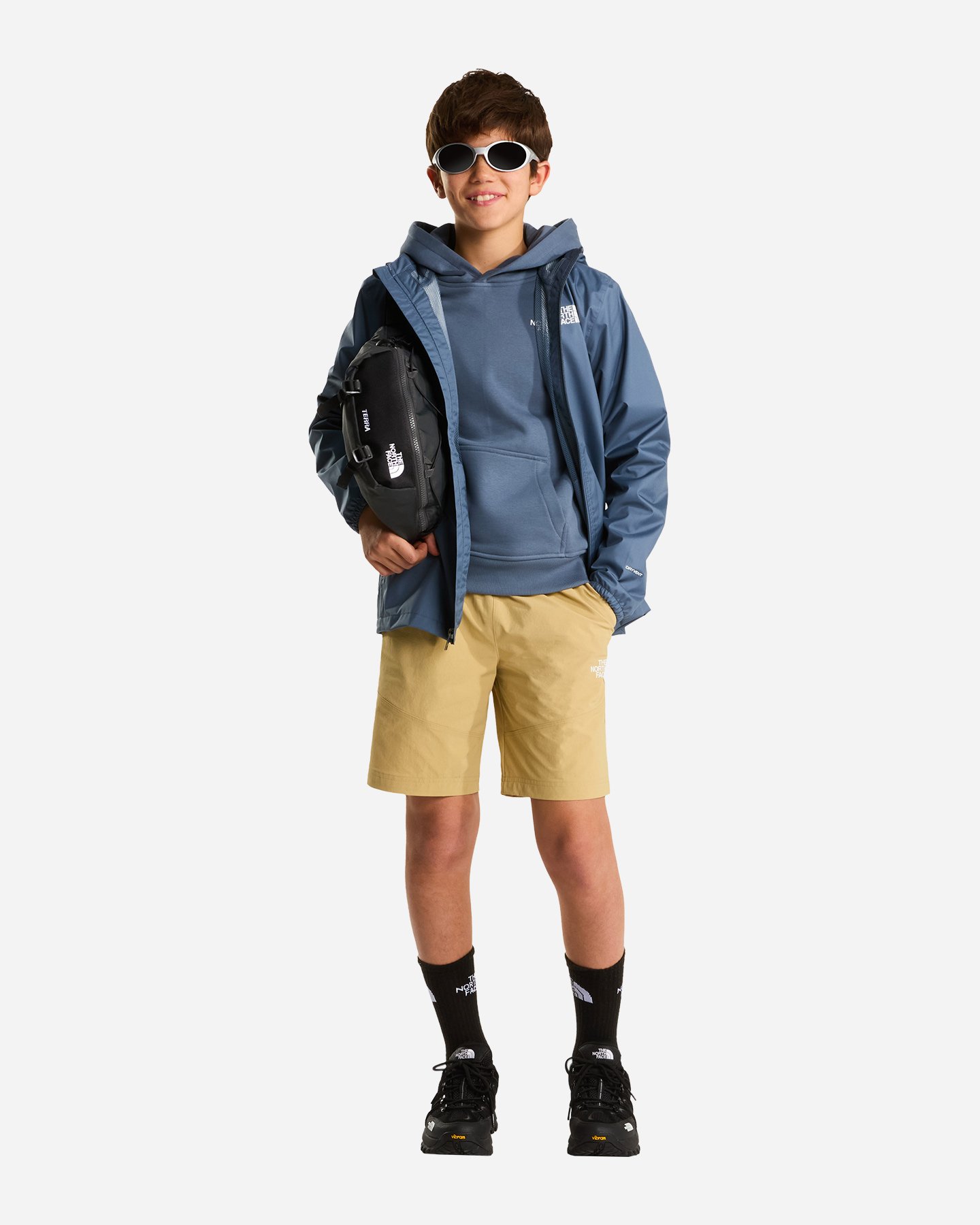 Giubbotto THE NORTH FACE ZIPLINE RAIN JR - Grigio - 5 | Cisalfa Sport