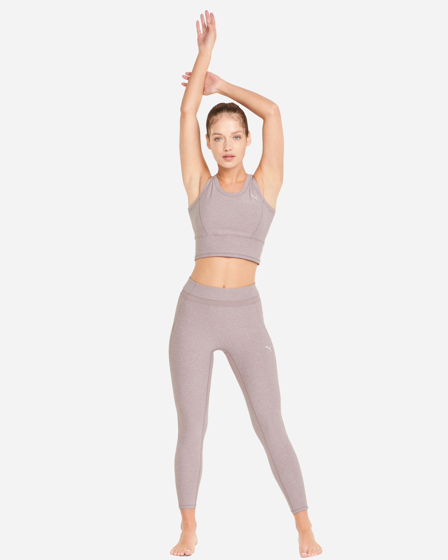 Canotta training PUMA STUDIO YOGINI LUXE CROP W - Rosa - 4 | Cisalfa Sport