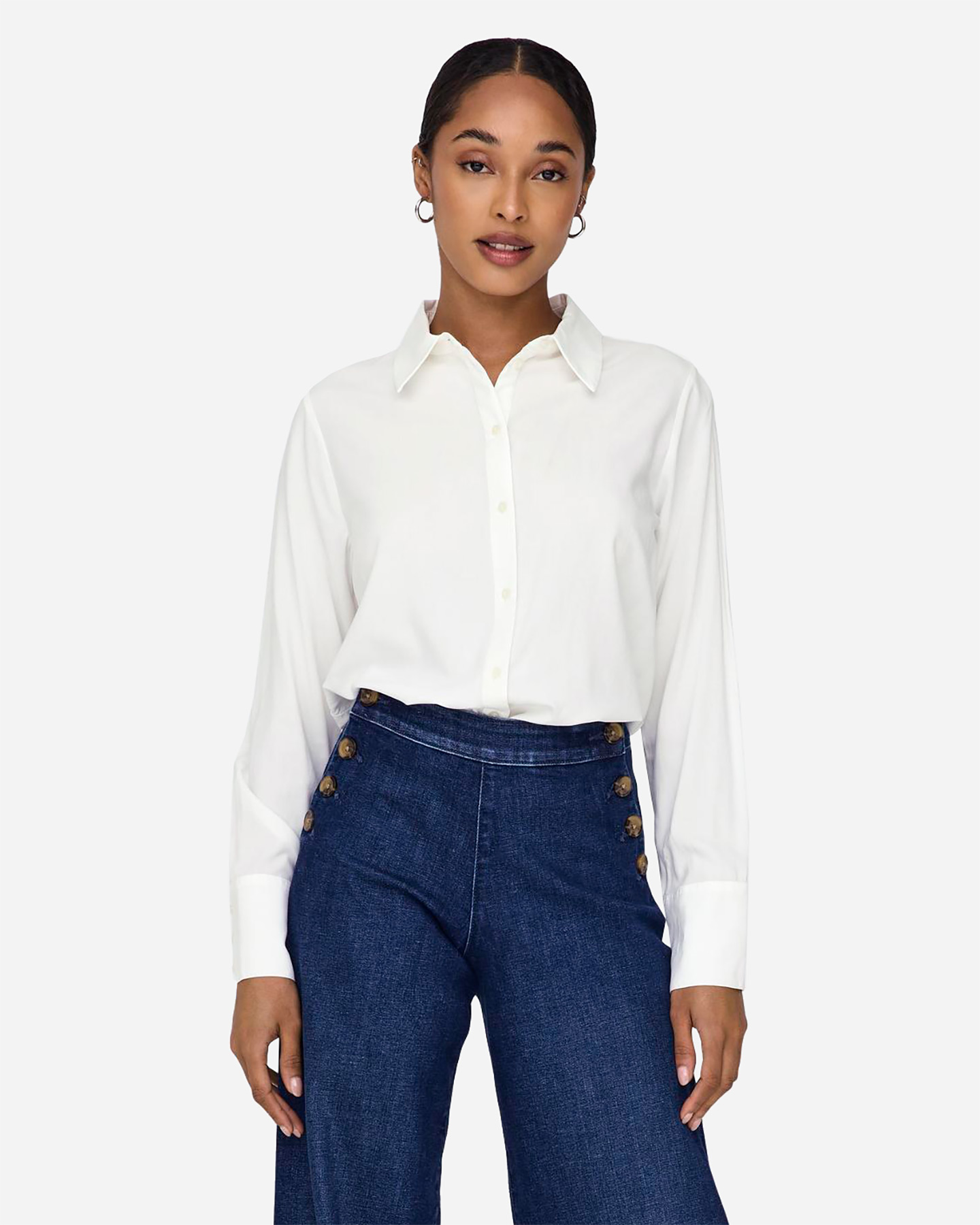 Camicia ONLY BERIT REGULAR FIT W - Bianco - 2 | Cisalfa Sport