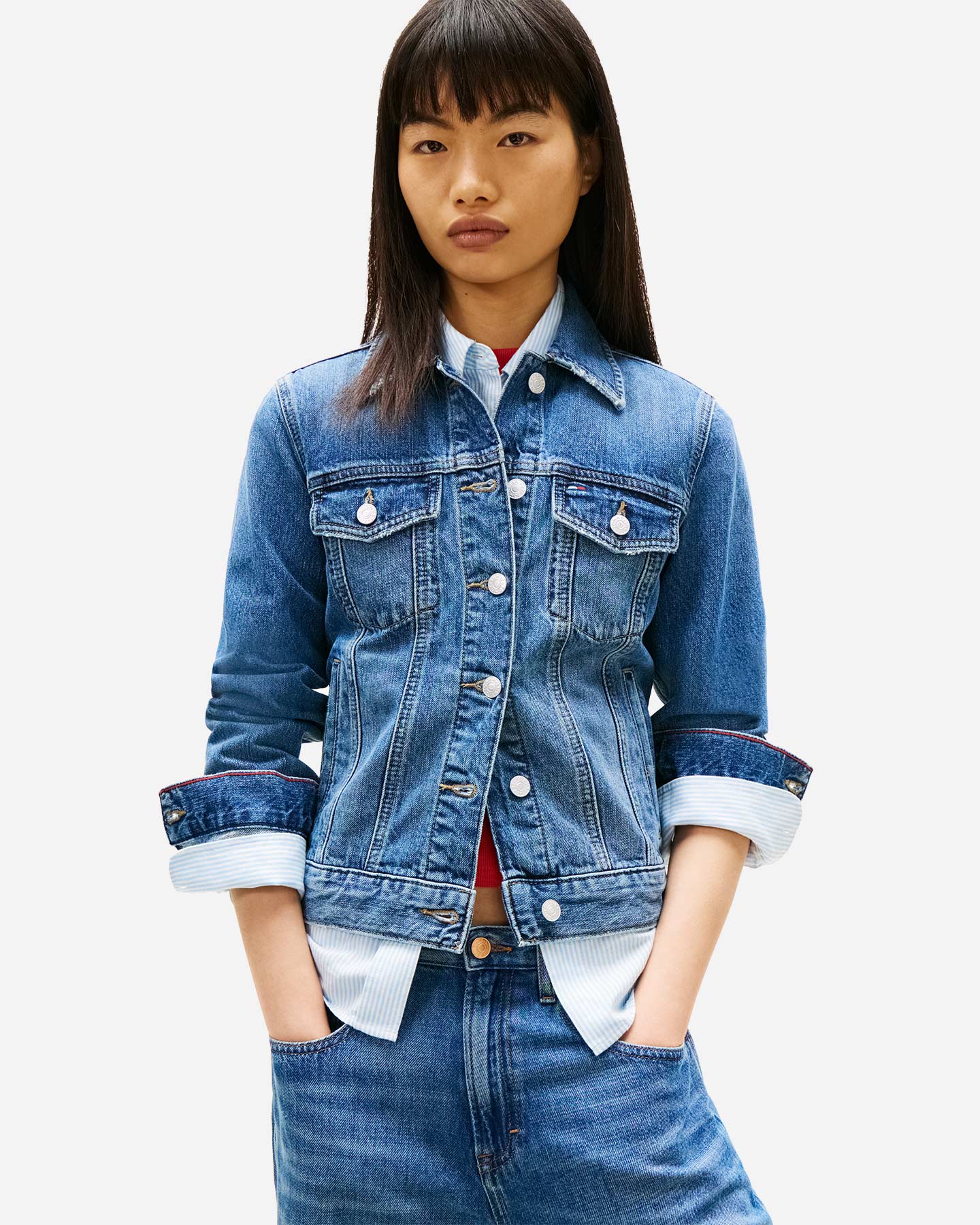 Giubbotto TOMMY HILFIGER CLASSIC TRUCKER DENIM W - Denim - 1 | Cisalfa Sport