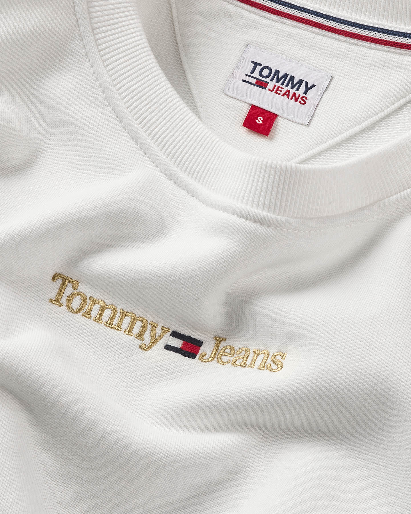 Felpa TOMMY HILFIGER LOGO LINEAR W - Bianco - 2 | Cisalfa Sport