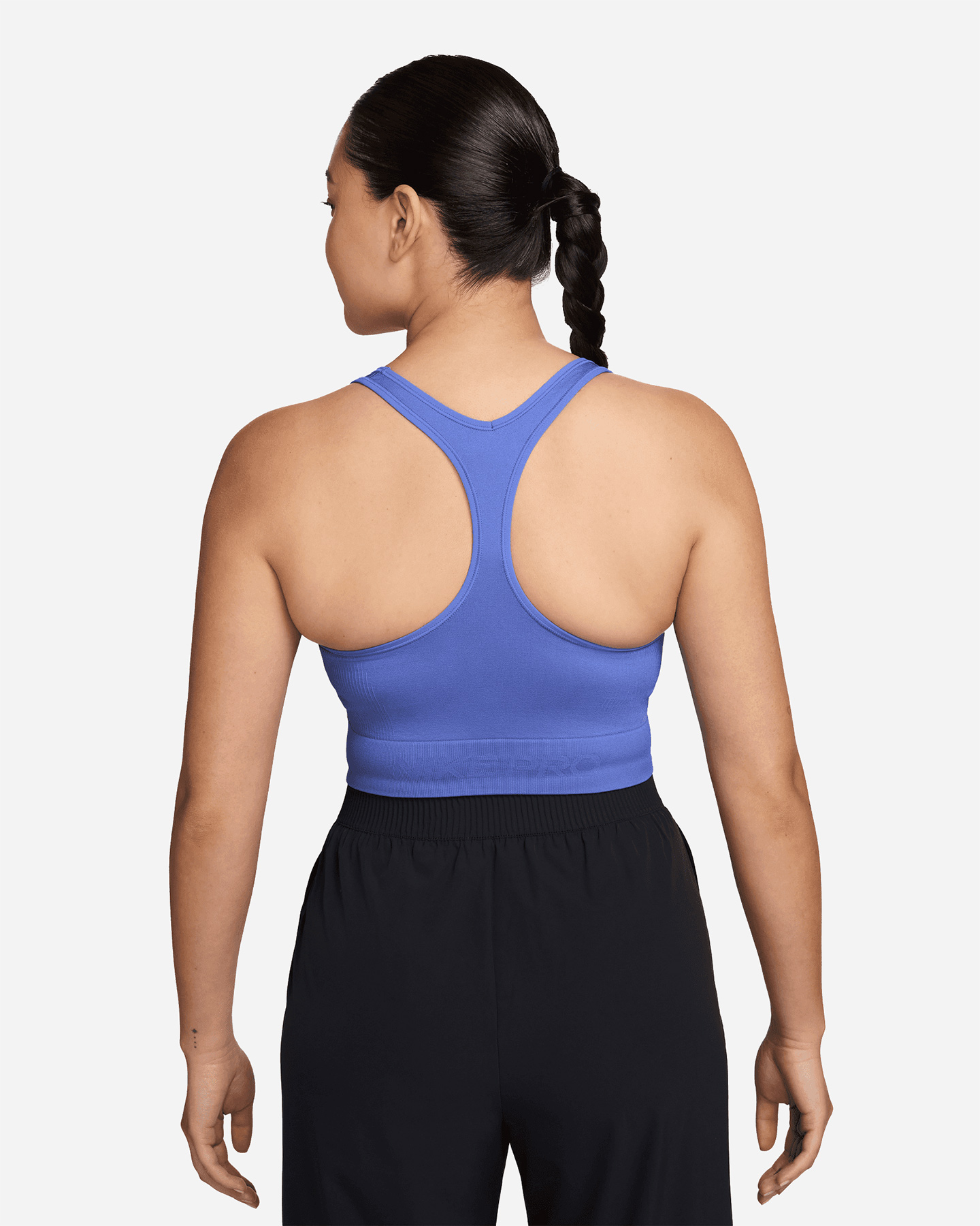 Canotta training NIKE VOGATORE SEAMLESS CROP PRO W - Blu - 1 | Cisalfa Sport
