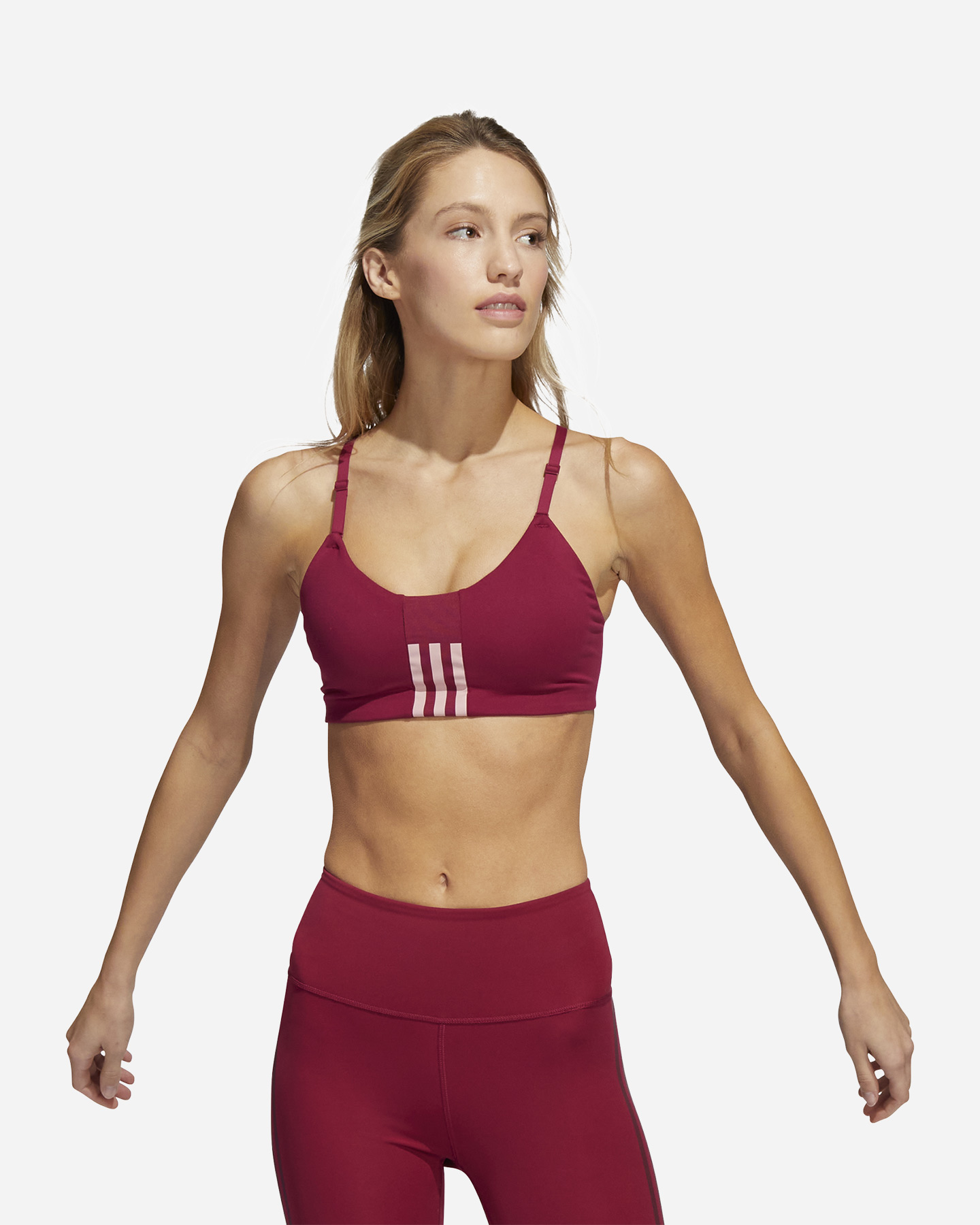Bra training ADIDAS LS 3STRIPES W - Rosso - 2 | Cisalfa Sport