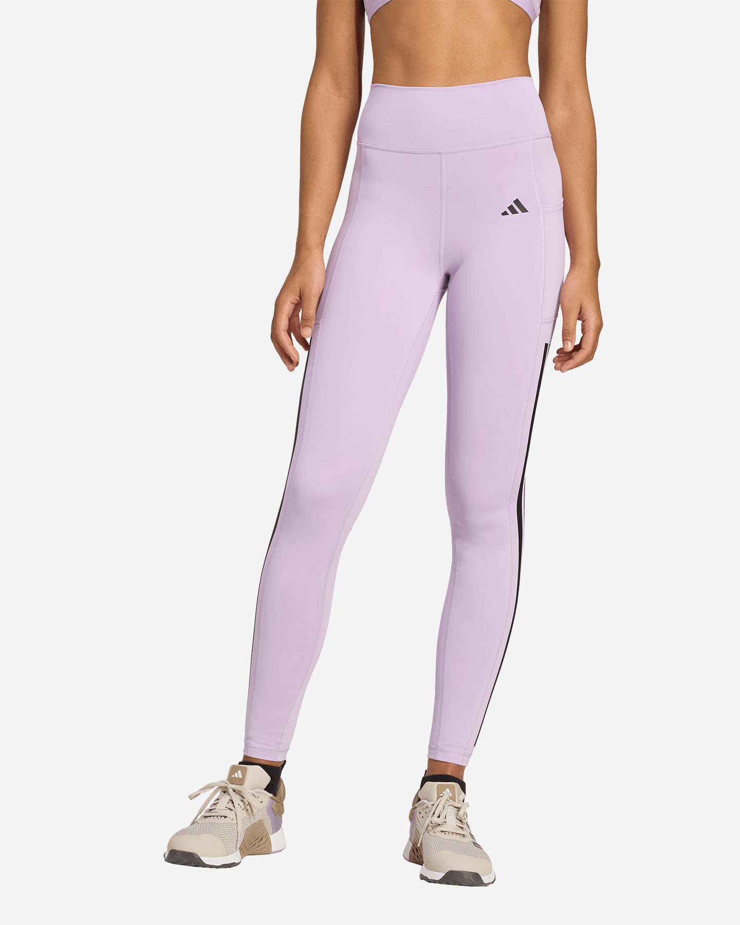 Leggings ADIDAS OPT 3STRIPES W - Lilla - 1 | Cisalfa Sport