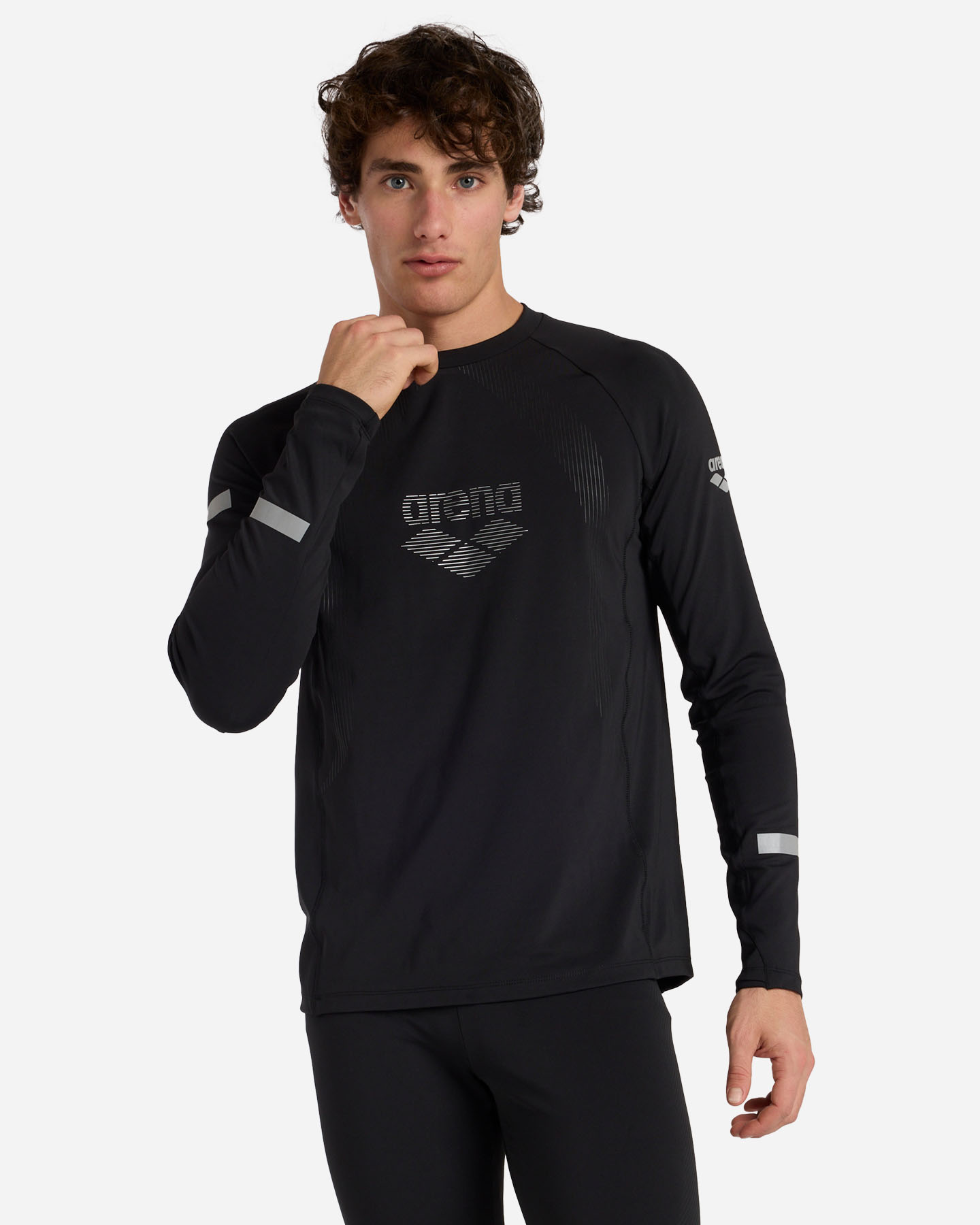 Maglia running ARENA ROAD M - Nero - 1 | Cisalfa Sport