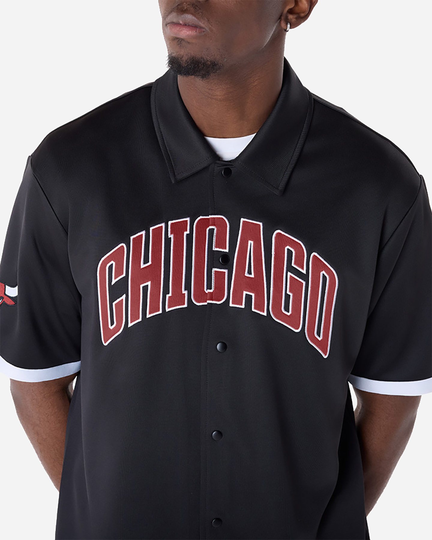 Giacca nba NEW ERA SNAPP BUTTON BULLS M - Nero - 3 | Cisalfa Sport