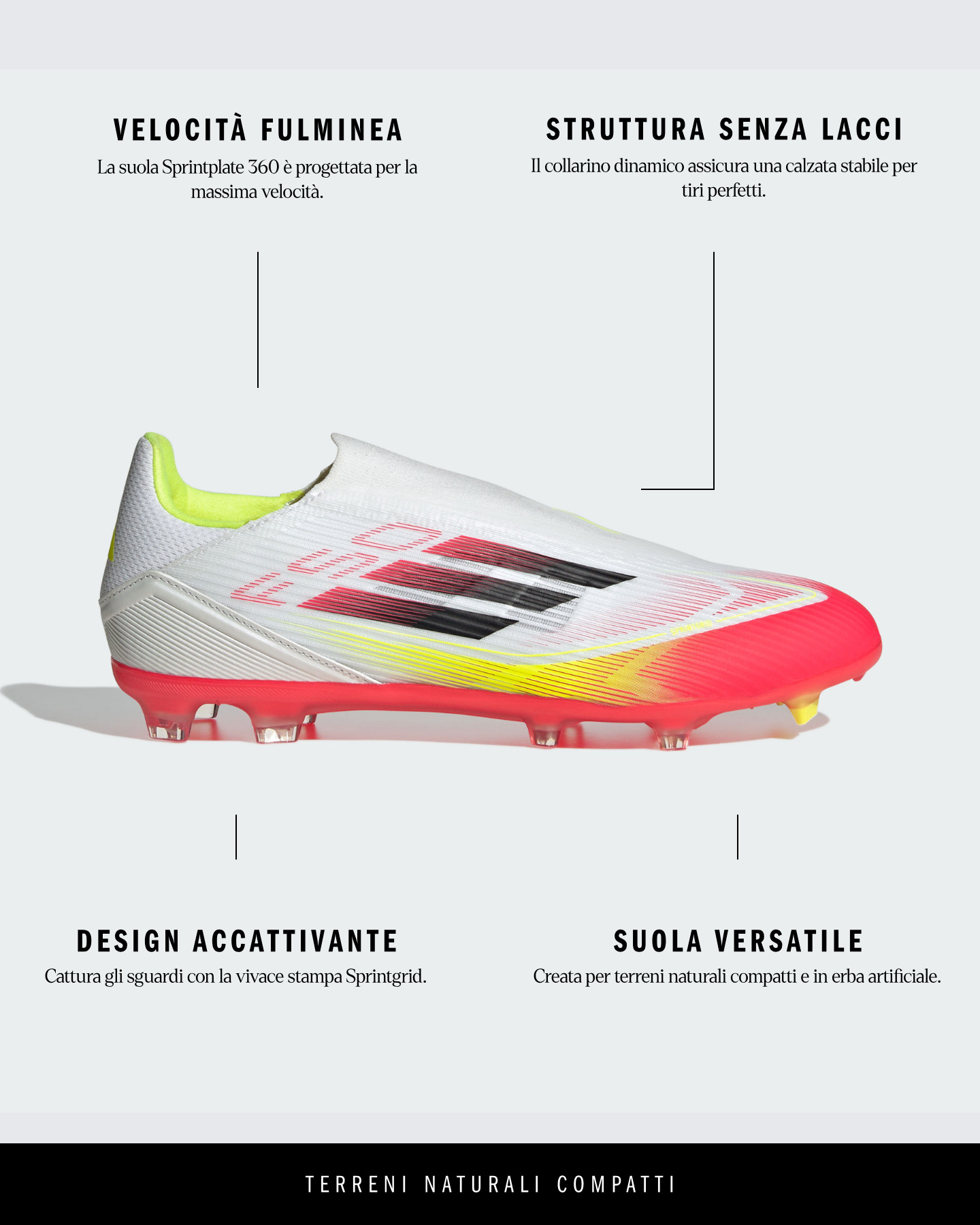 Scarpe calcio ADIDAS F50 LEAGUE LL FG-MG M - Color mix - 4 | Cisalfa Sport