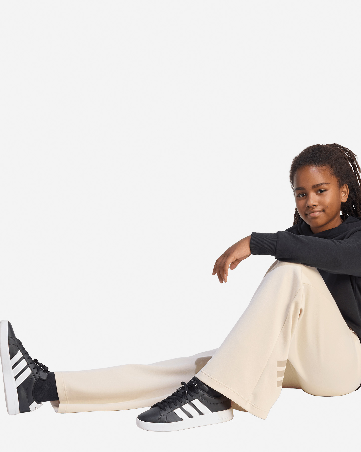 Pantalone ADIDAS FUTURE ICONS 3STRIPES JR - Beige - 3 | Cisalfa Sport