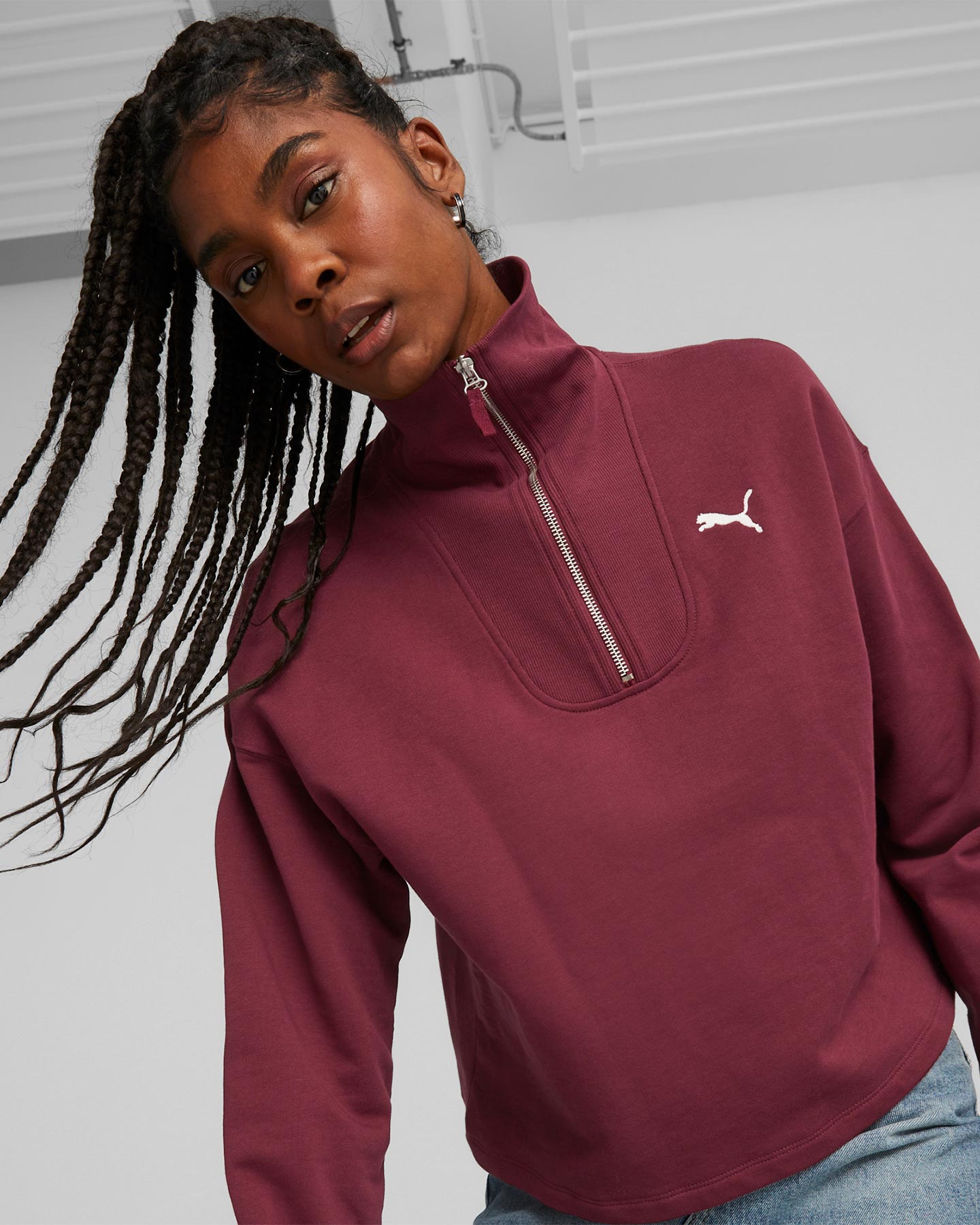 Felpa PUMA HER W - Viola - 2 | Cisalfa Sport