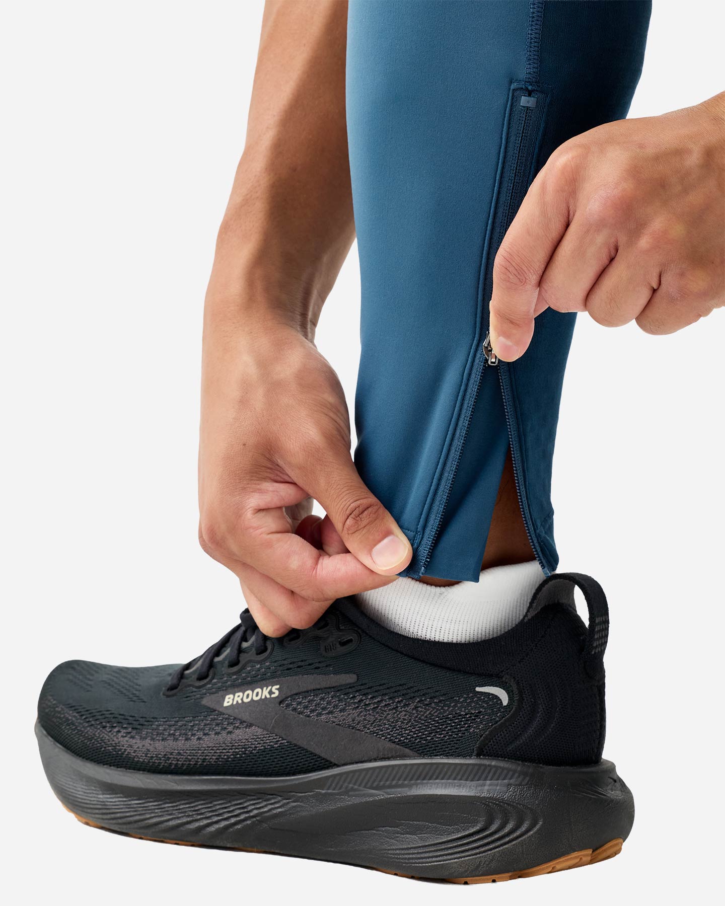 Fuseaux running BROOKS THERMAL REFLECTIVE M - Blu - 4 | Cisalfa Sport