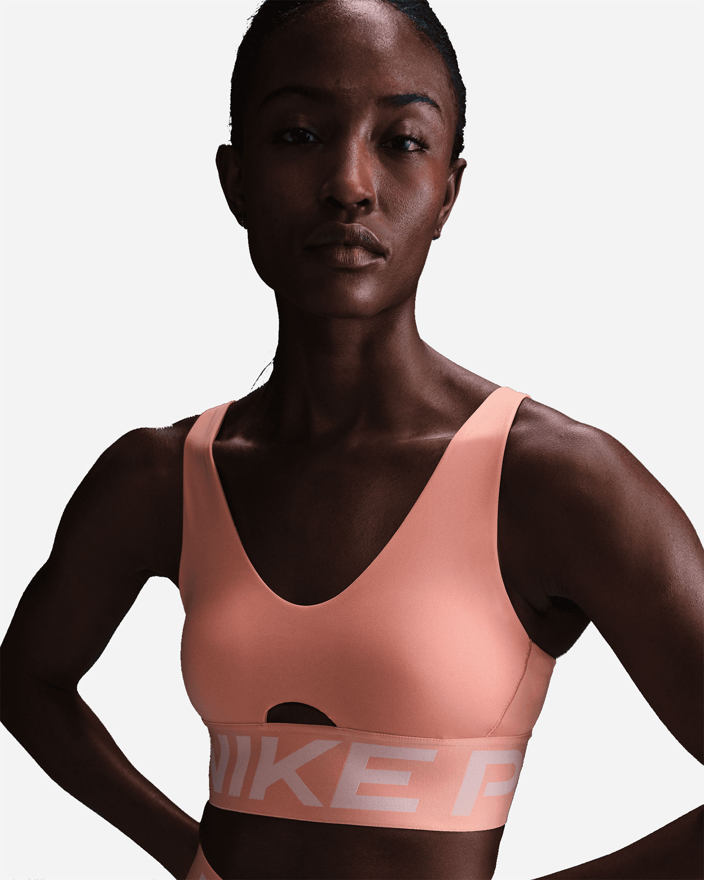 Bra training NIKE PRO INDY W - Arancione - 2 | Cisalfa Sport