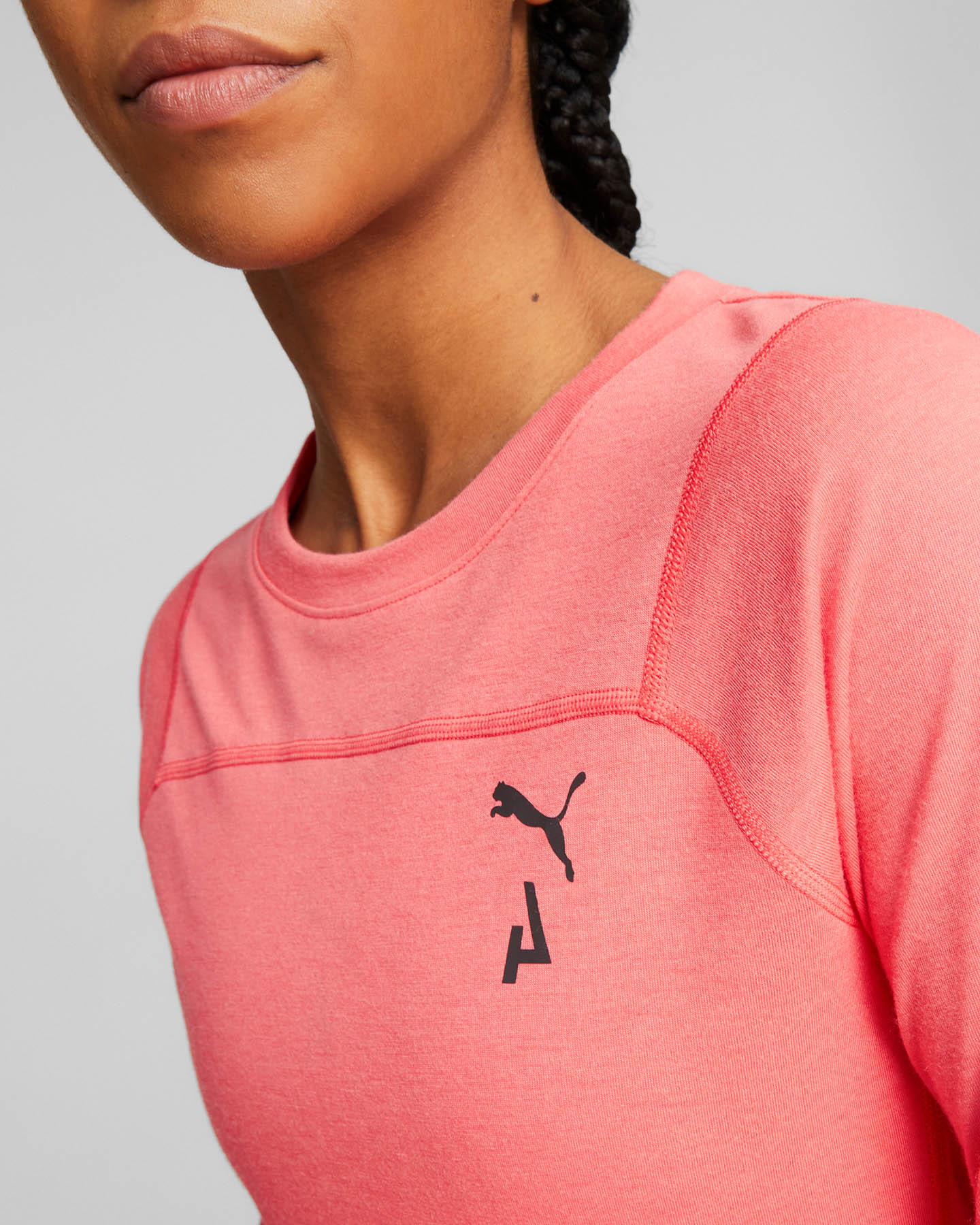Maglia running PUMA SEASONS WOOL W - Rosa - 4 | Cisalfa Sport