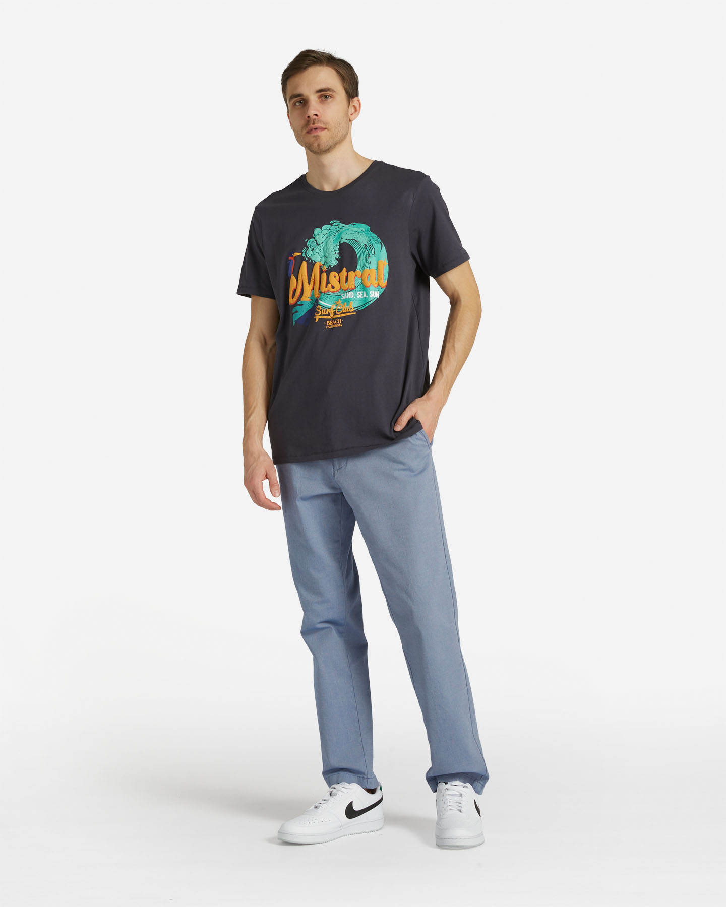 T-shirt MISTRAL SAND SEA SUN M - Grigio - 1 | Cisalfa Sport