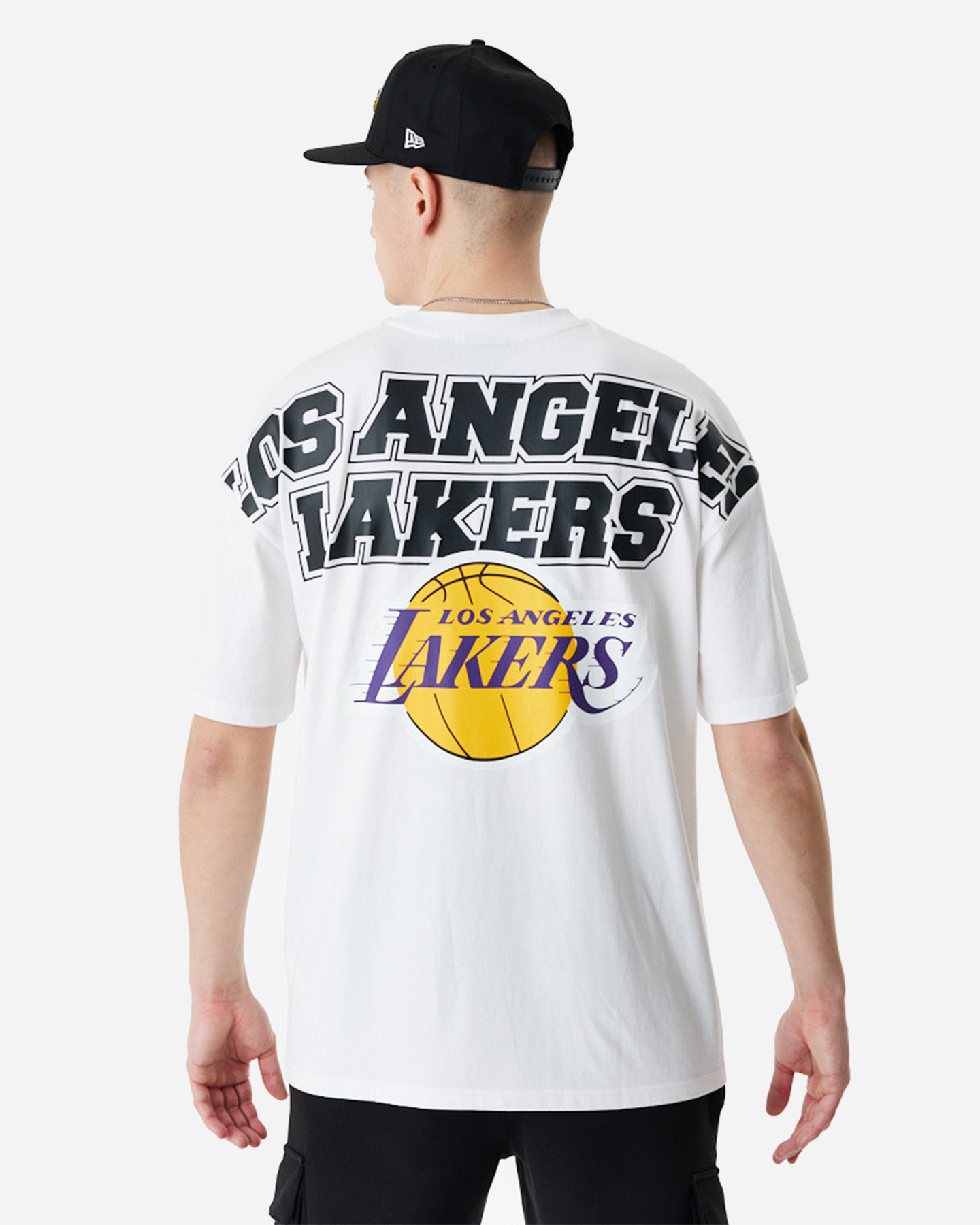 T-shirt NEW ERA LARGE GRAPHIC BP LOS ANGELES LAKERS M - Bianco - 1 | Cisalfa Sport