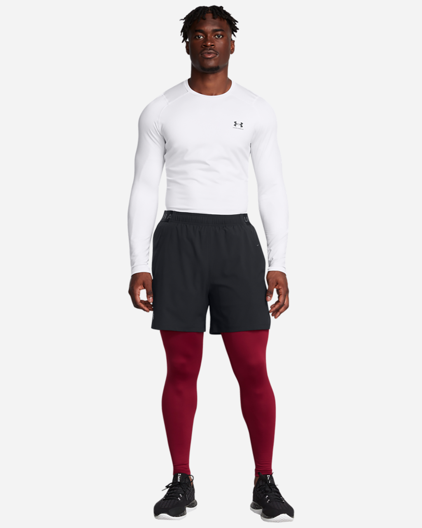 Pantalone training UNDER ARMOUR COLDGEAR ELITE M - Rosso - 4 | Cisalfa Sport