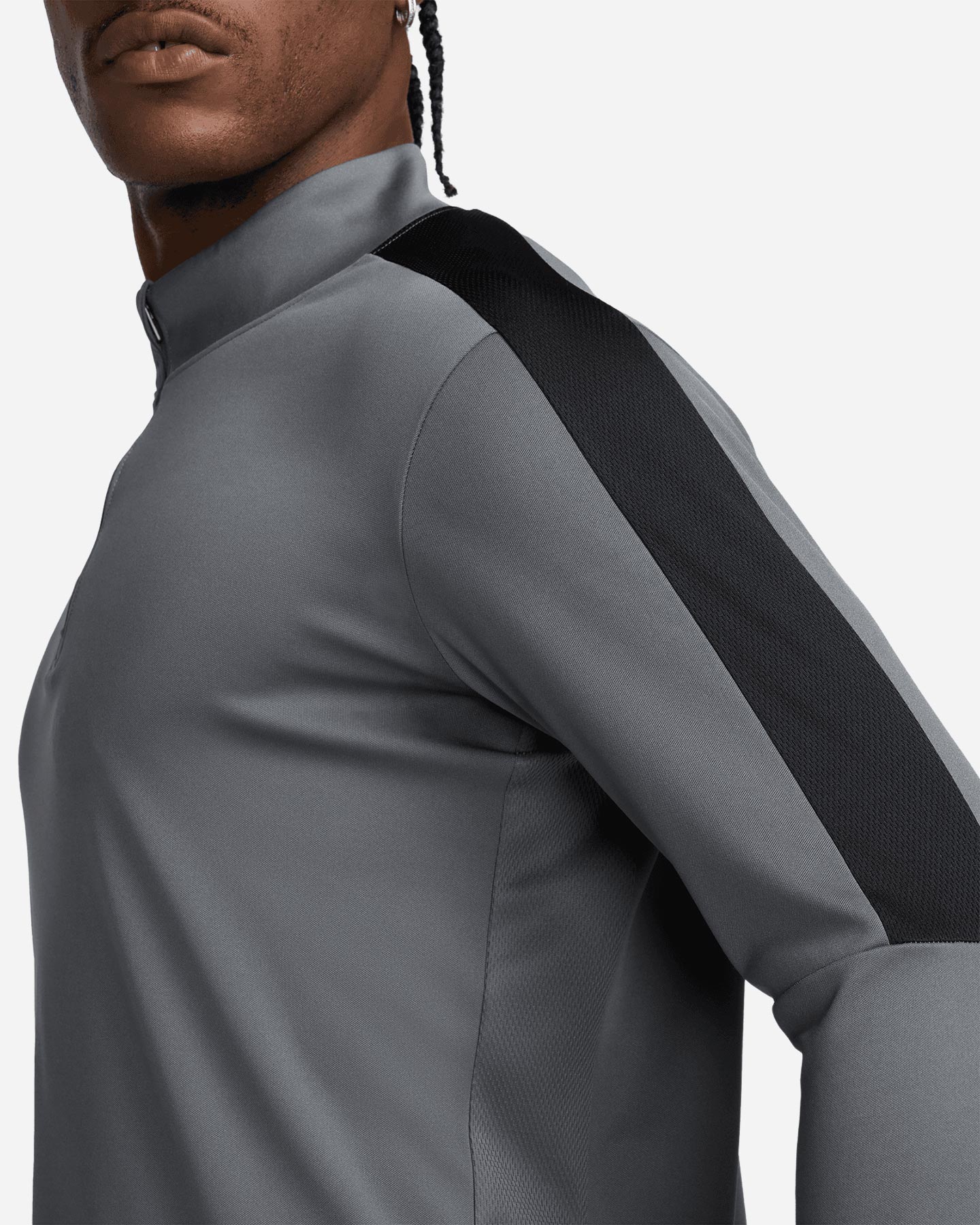 Maglia calcio NIKE DRI FIT ACADEMY HALF ZIP M - Grigio - 3 | Cisalfa Sport