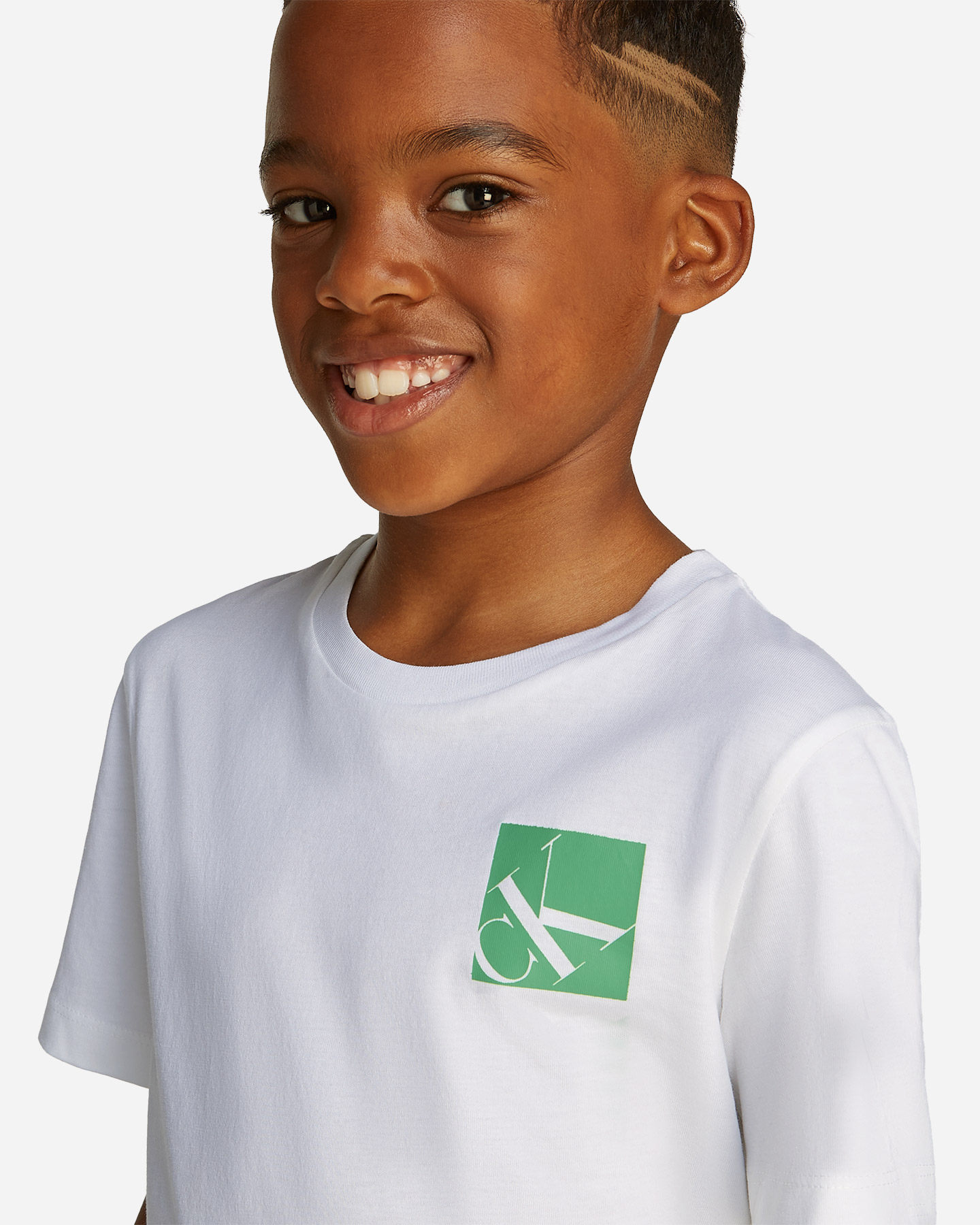 T-shirt CALVIN KLEIN JEANS BOX LOGO JR - Bianco - 4 | Cisalfa Sport