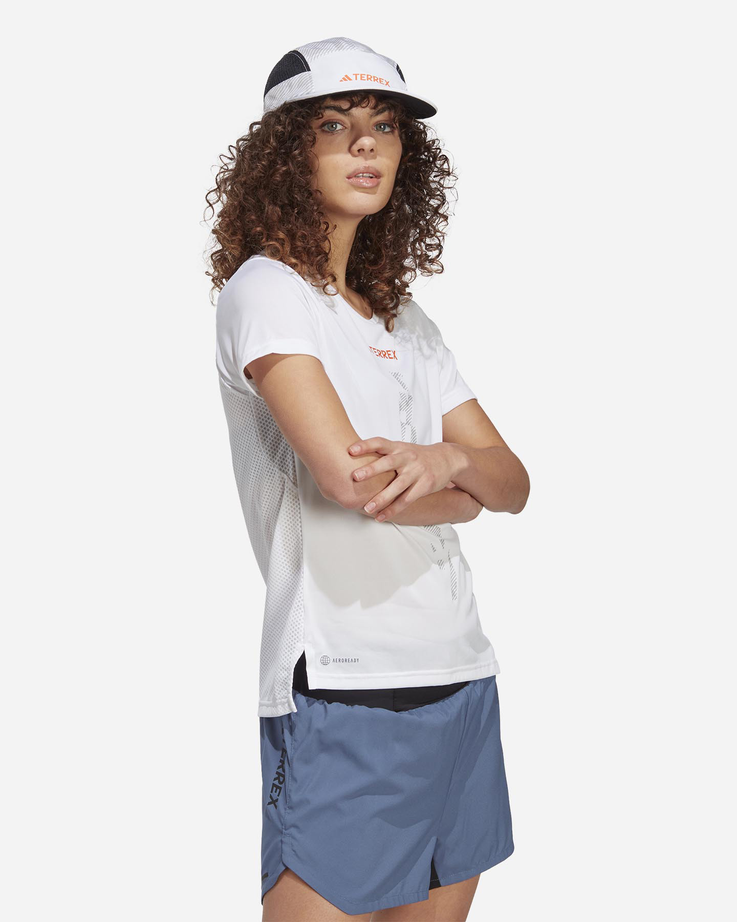 T-shirt running ADIDAS AGRAVIC W - Bianco - 3 | Cisalfa Sport