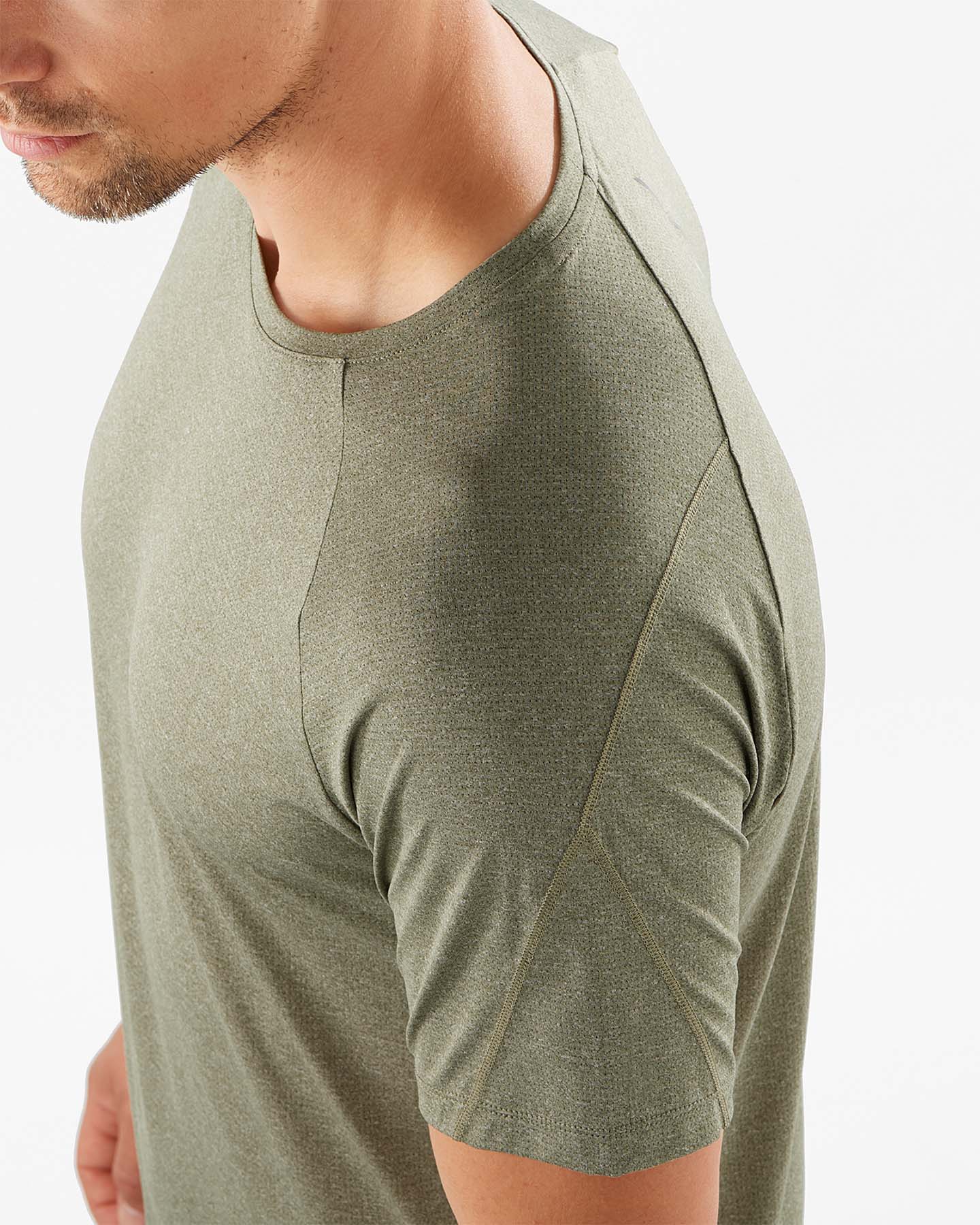 T-shirt SALOMON CROSS RUN M - Verde - 3 | Cisalfa Sport