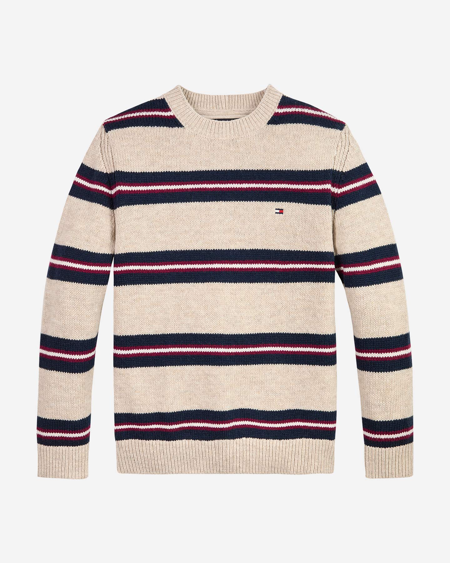 Maglione TOMMY HILFIGER STRIPED JR - Beige - 0 | Cisalfa Sport