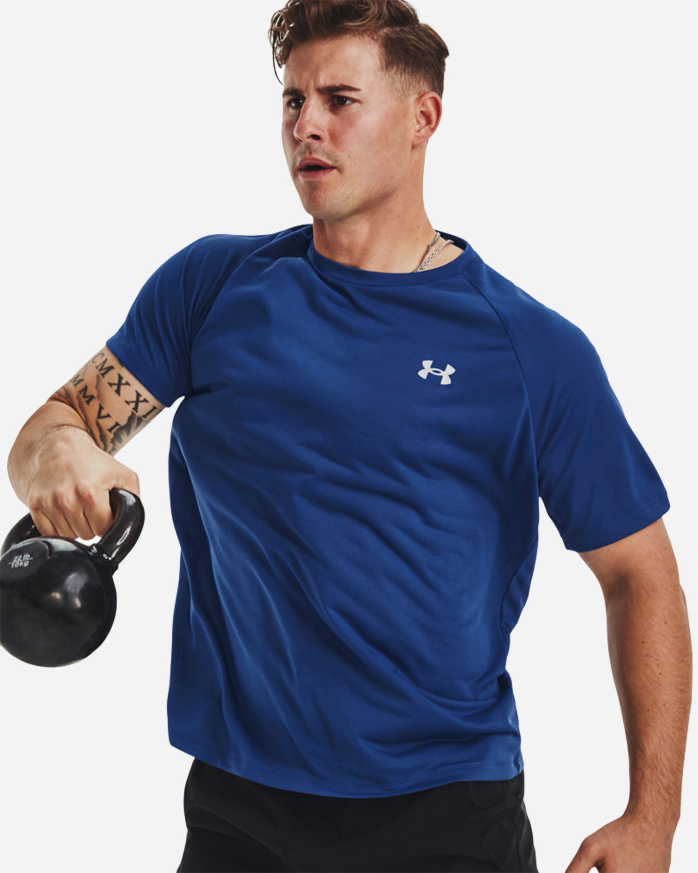 T-shirt training UNDER ARMOUR TECH REFLECTIVE M - Blu - 3 | Cisalfa Sport