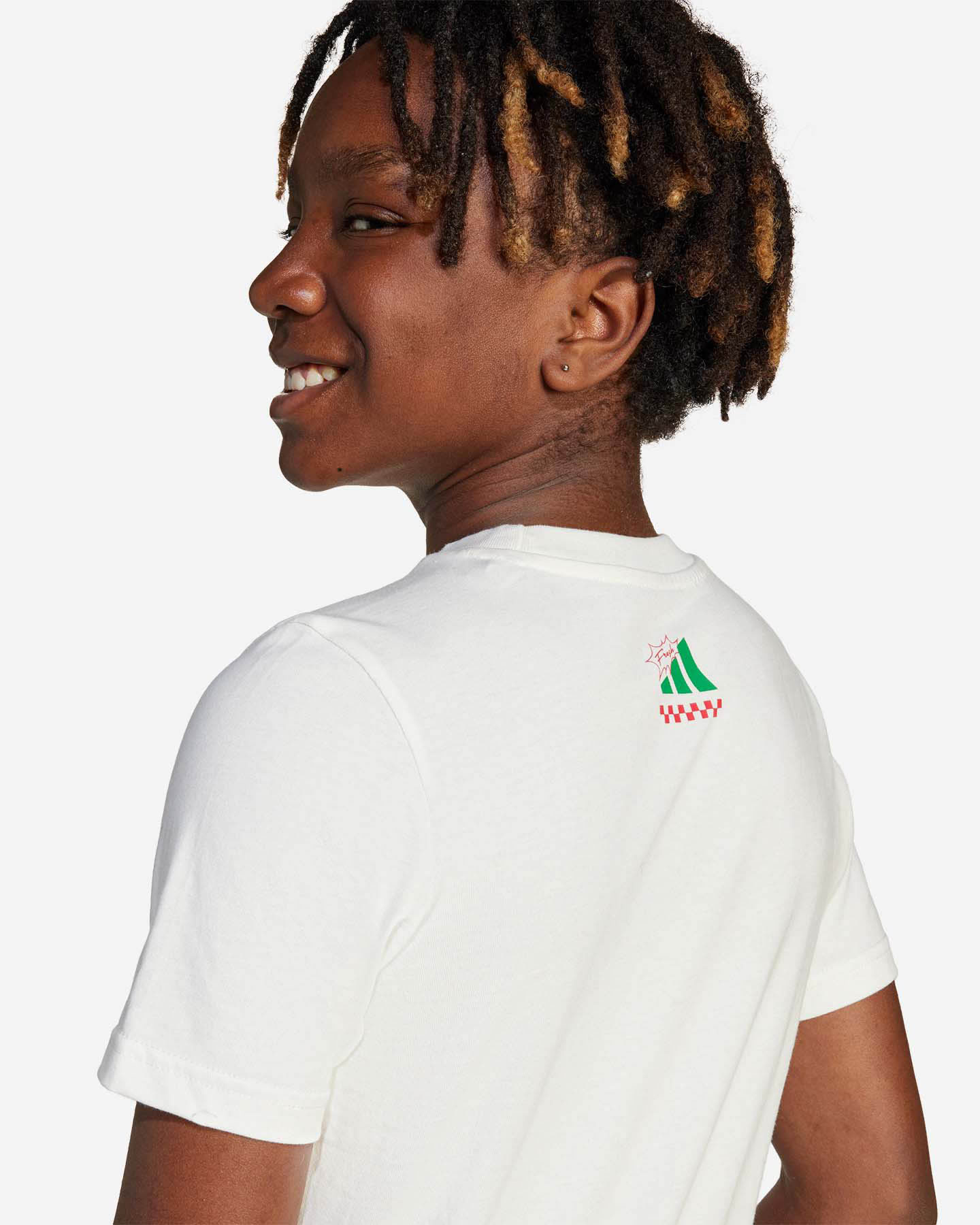 T-shirt ADIDAS PIZZA LOGO JR - Bianco - 4 | Cisalfa Sport
