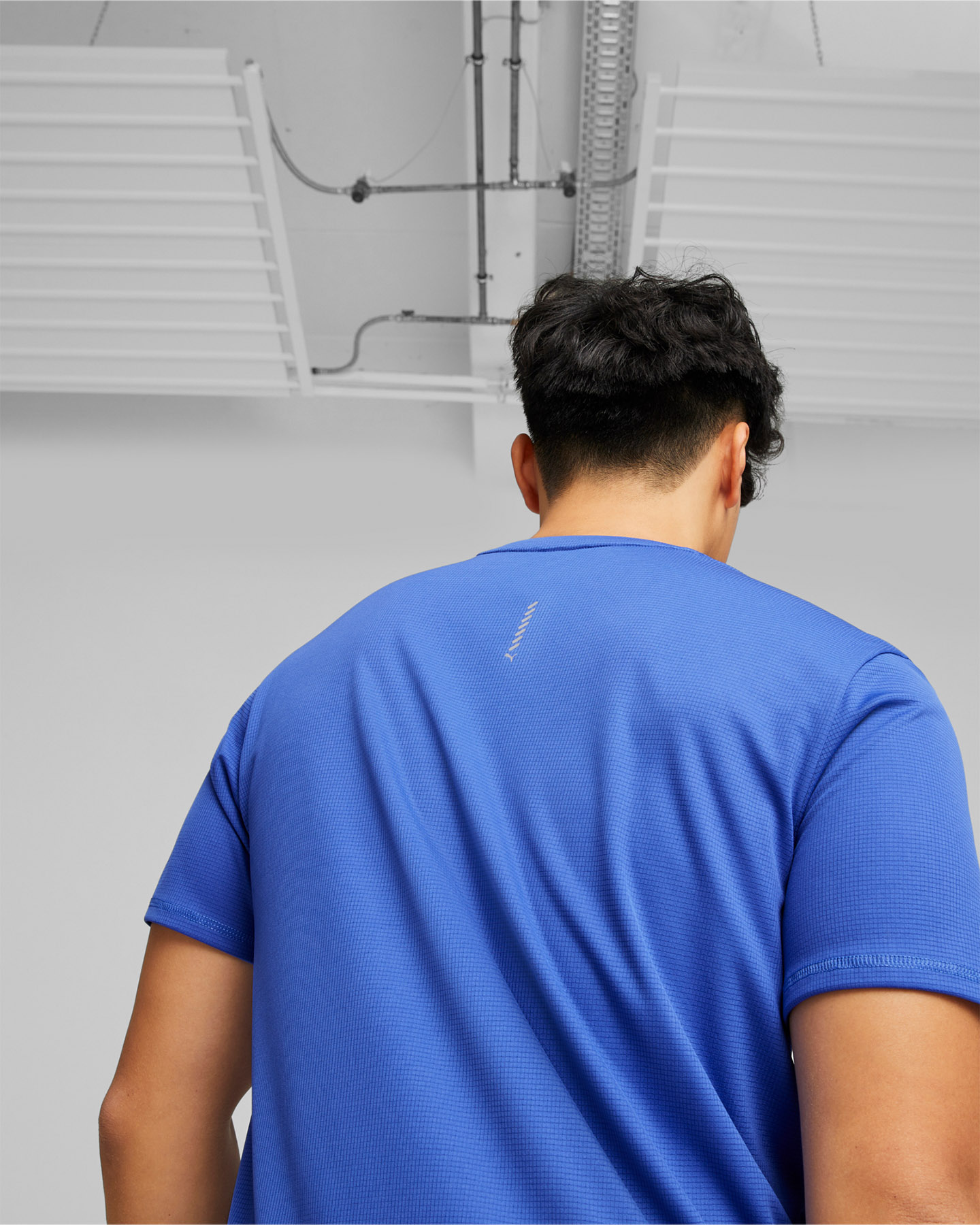 T-shirt running PUMA FAVORITE LOGO M - Blu - 5 | Cisalfa Sport