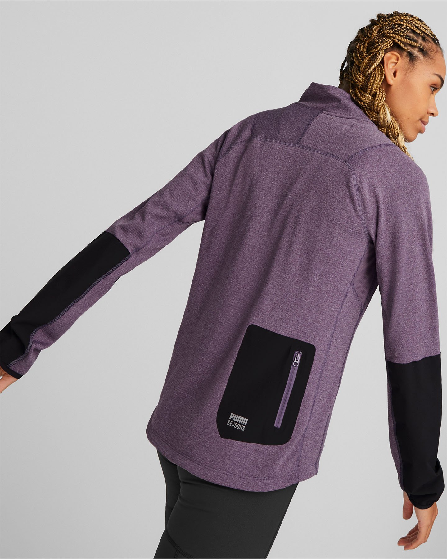 Maglia running PUMA SEASONS W - Viola - 3 | Cisalfa Sport