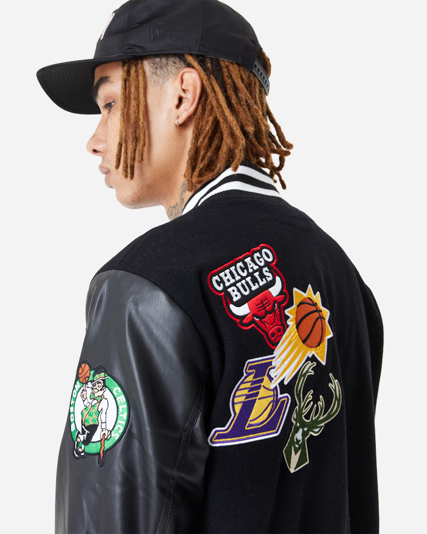 Felpa NEW ERA BADGE VARSITY M - Nero - 3 | Cisalfa Sport