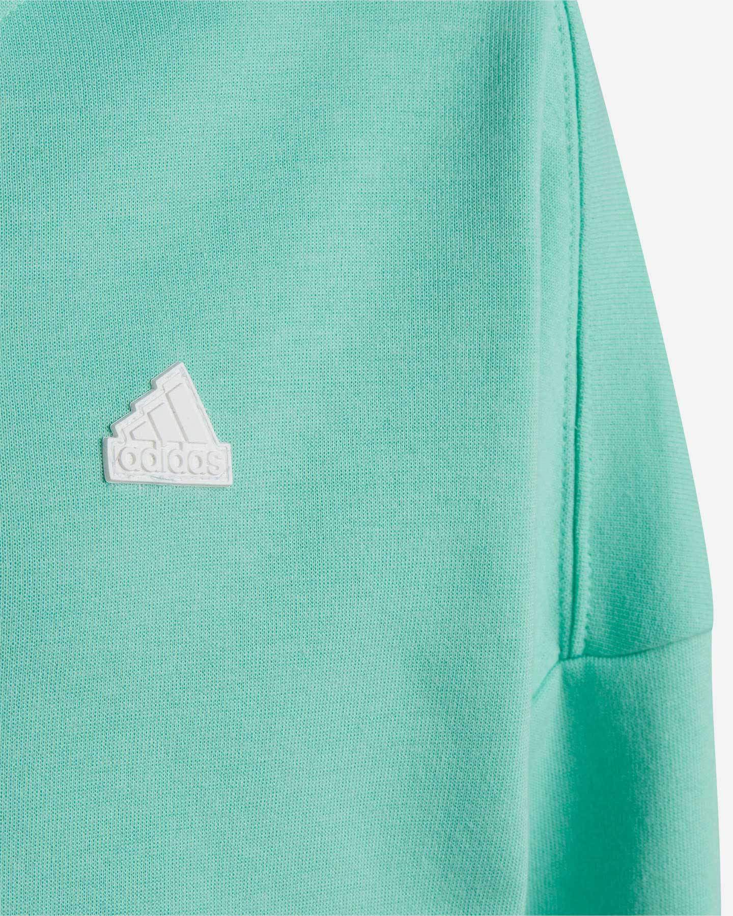 Felpa ADIDAS 3STRIPES JR - Verde - 4 | Cisalfa Sport