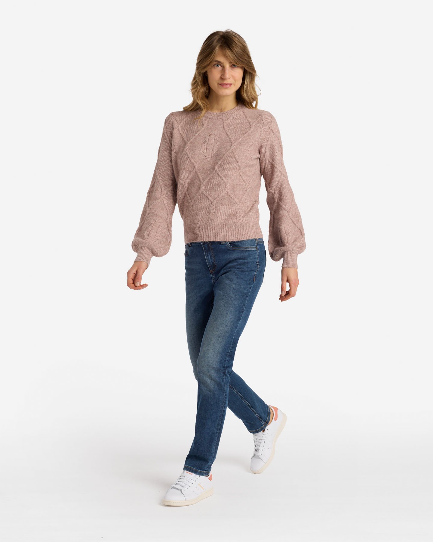 Maglione DACK'S INTRECCIO LOSANGA W - Rosa - 4 | Cisalfa Sport