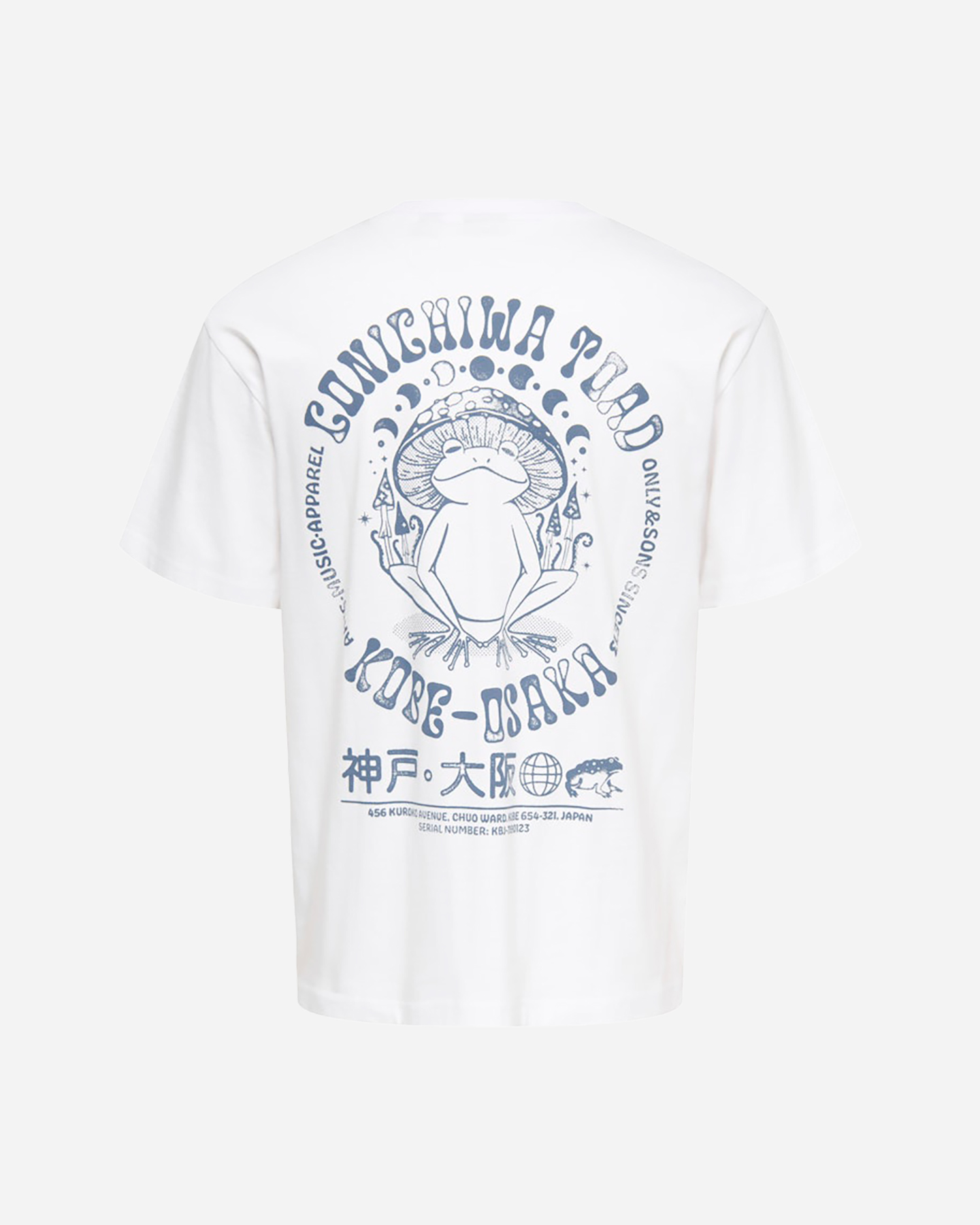 T-shirt ONLY & SONS FRED BACK PRINT M - Bianco - 1 | Cisalfa Sport