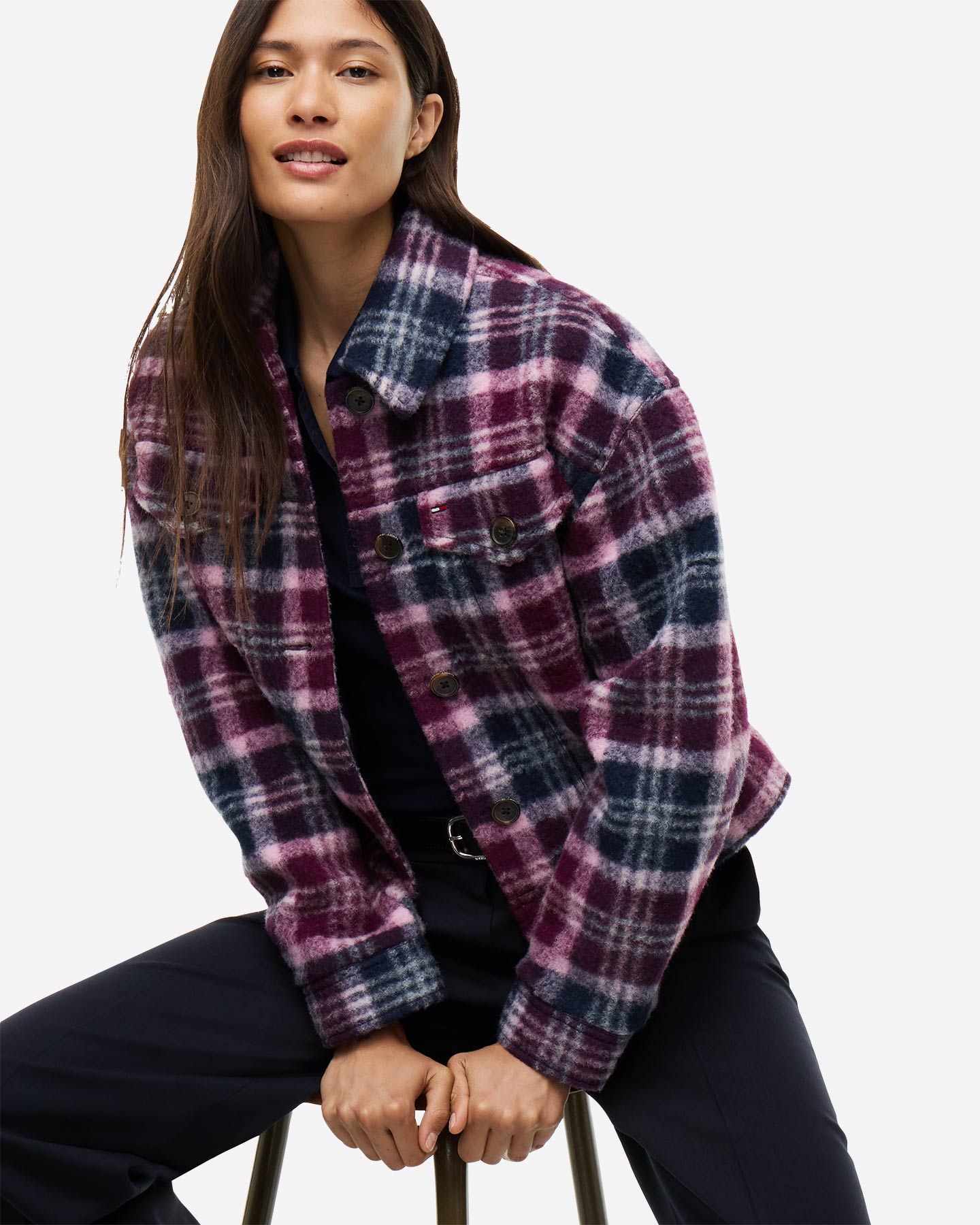 Giubbotto TOMMY HILFIGER CHECK W - Rosso - 4 | Cisalfa Sport