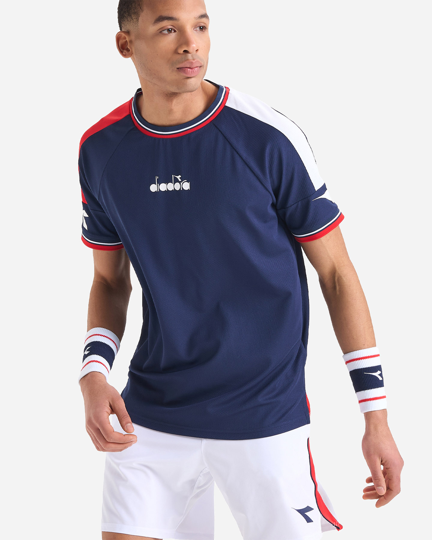 T-shirt tennis DIADORA ICON M - Blu - 3 | Cisalfa Sport