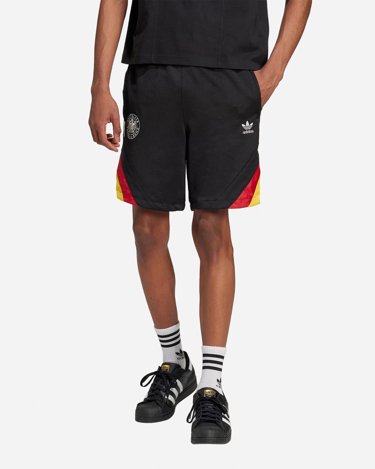 Pantaloncini calcio ufficiali ADIDAS GERMANIA 24-25 M - Nero - 1 | Cisalfa Sport