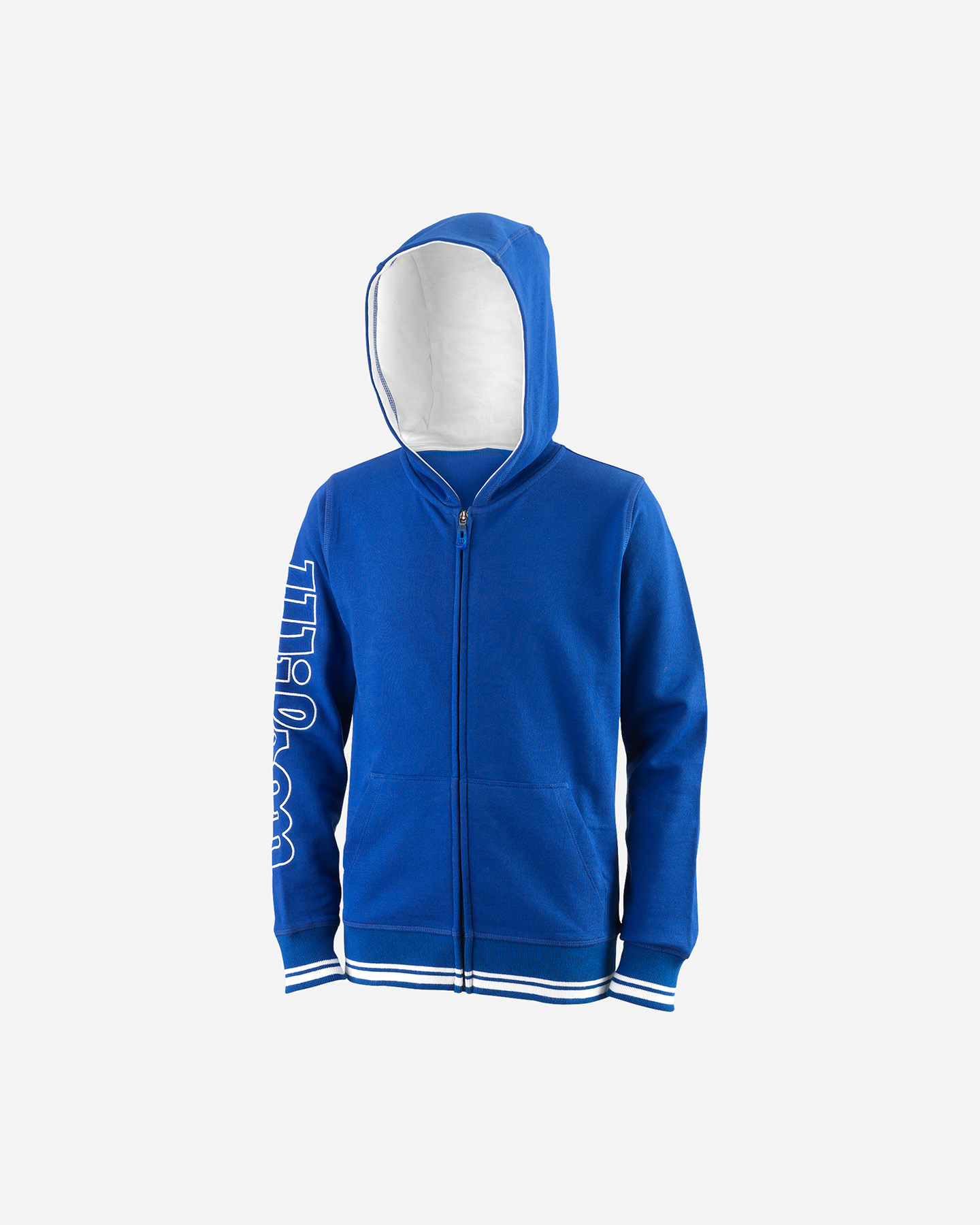 Maglia tennis WILSON TEAM II FZ HOOD JR - Blu royal - 0 | Cisalfa Sport