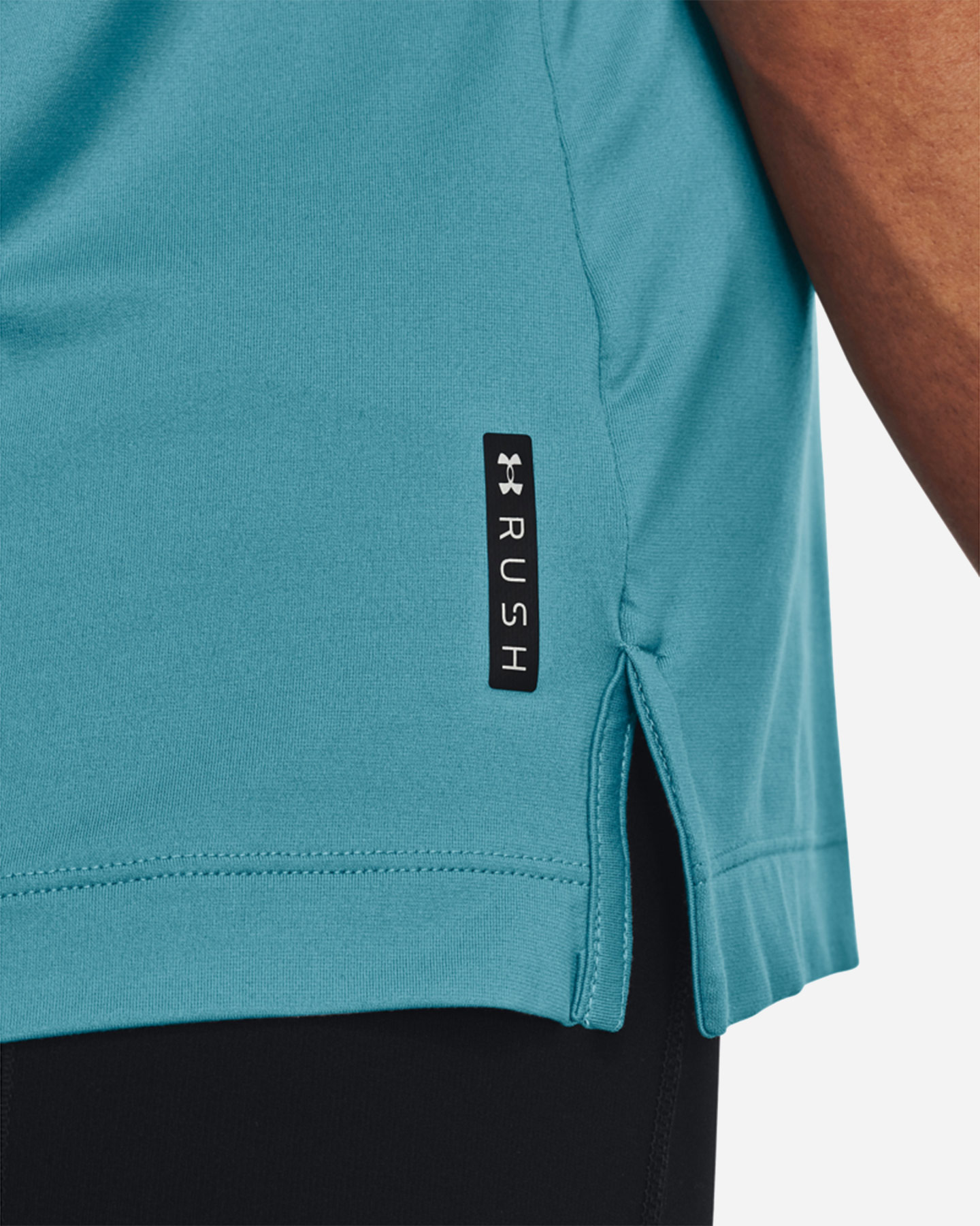 T-shirt training UNDER ARMOUR RUSH W - Azzurro - 5 | Cisalfa Sport
