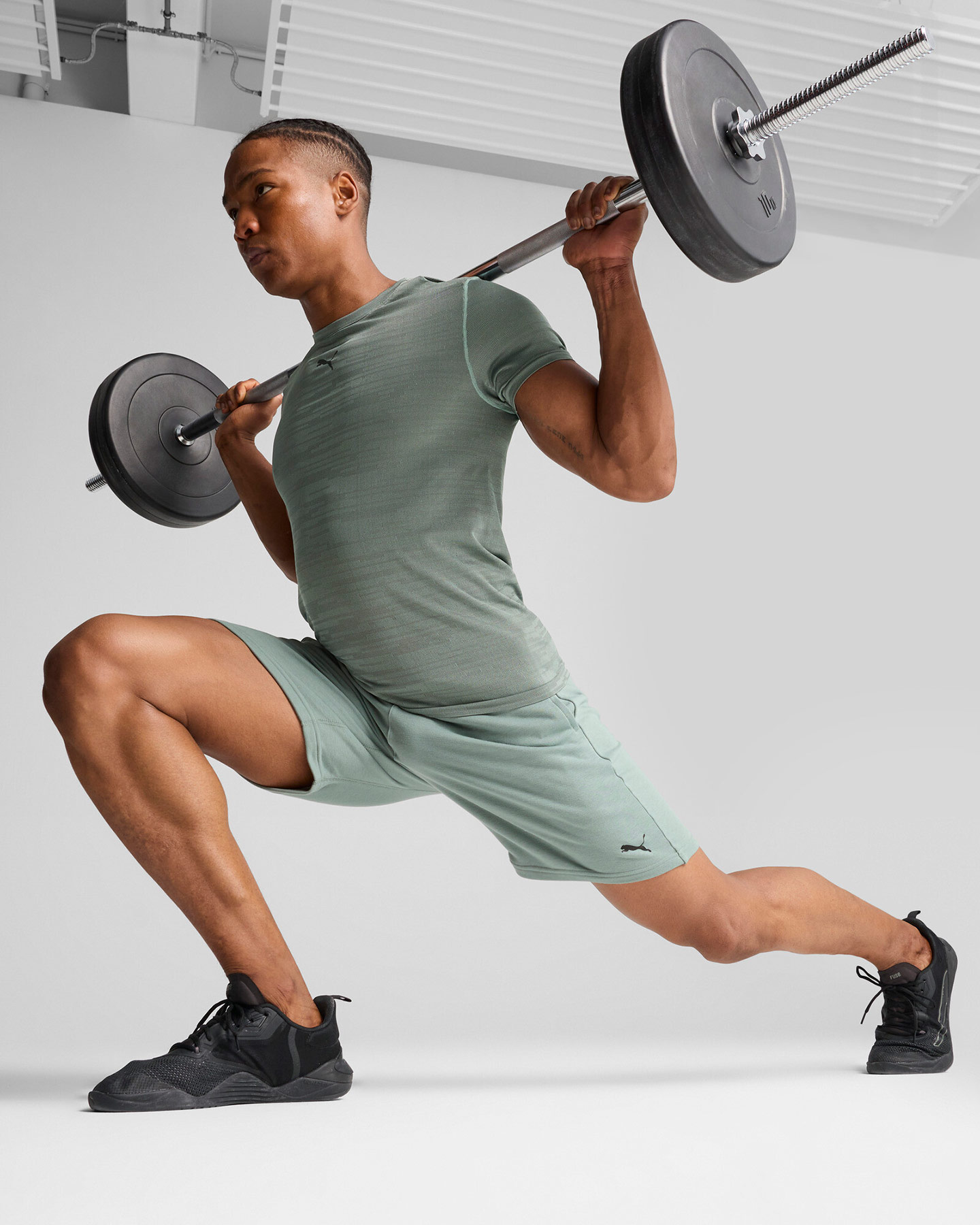 T-shirt training PUMA SEAM RNECK TAD M - Verde - 4 | Cisalfa Sport