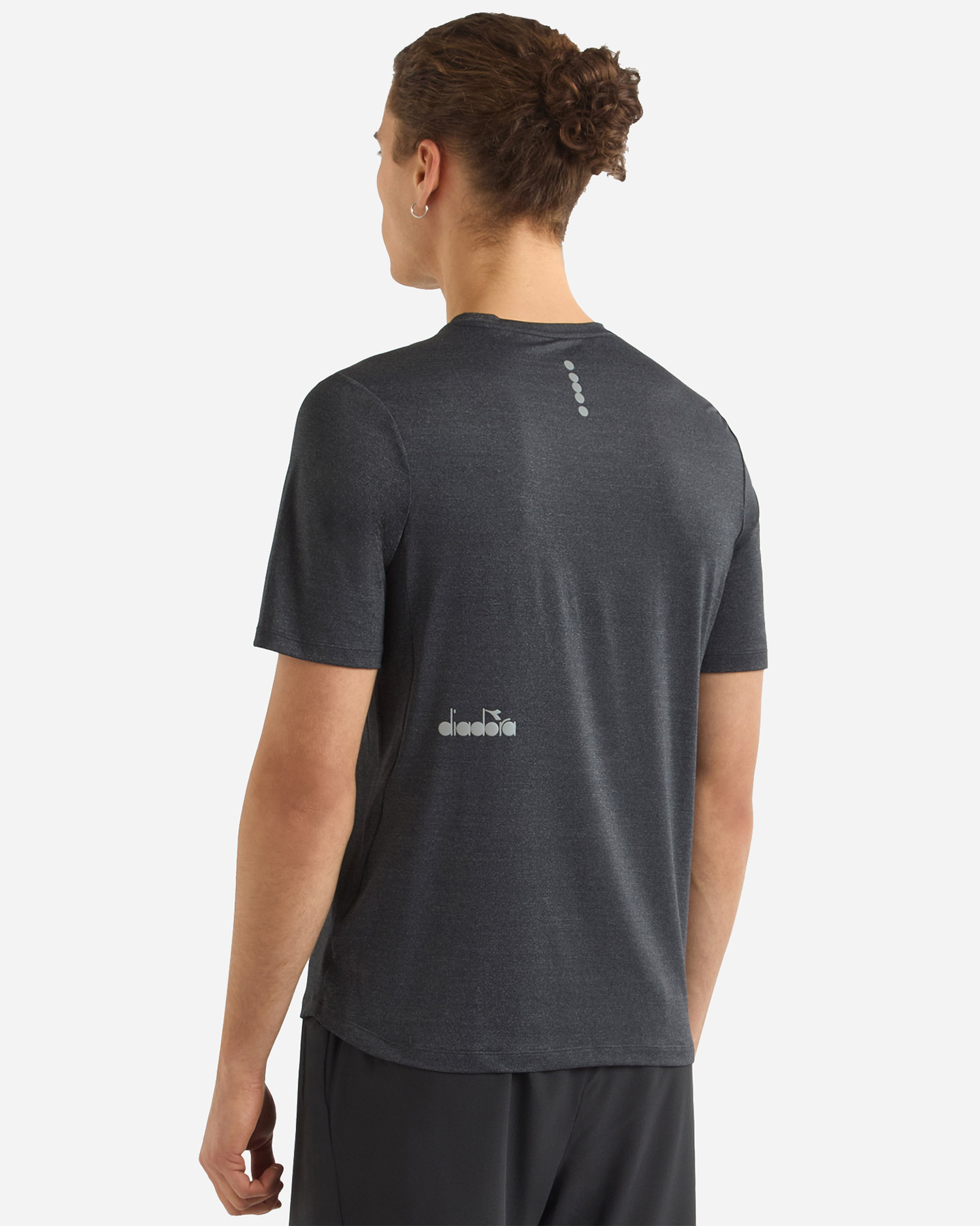 T-shirt running DIADORA TECH RUN CREW M - Nero - 2 | Cisalfa Sport
