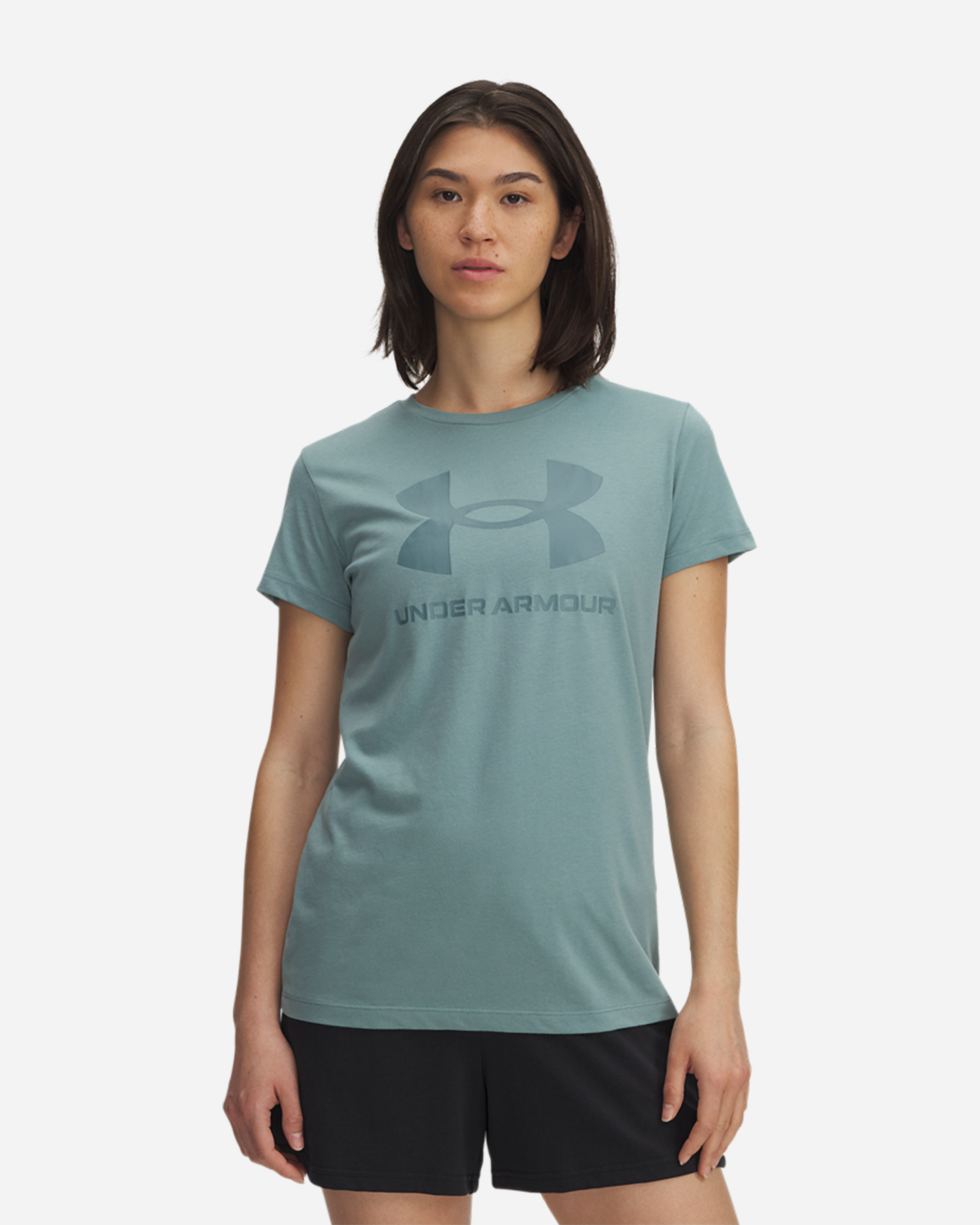 T-shirt UNDER ARMOUR BIG LOGO W - Verde - 0 | Cisalfa Sport