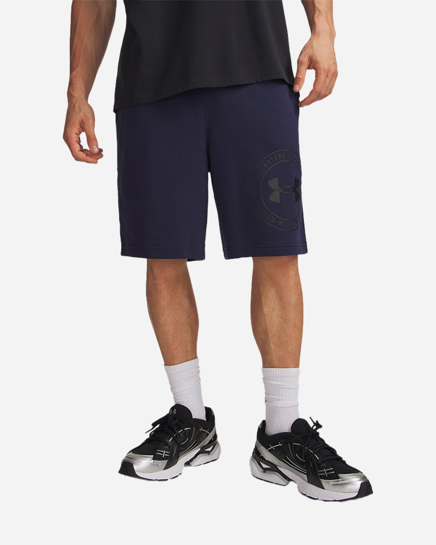 Rival Terry Graphic M - Pantaloncini - Uomo - Blu Navy