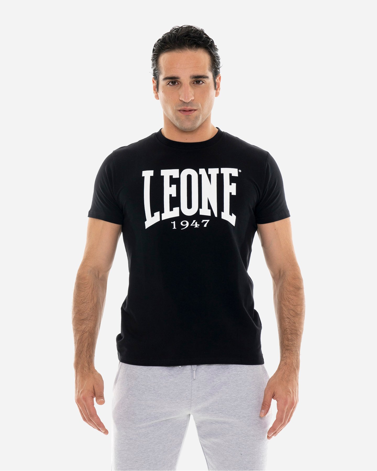 Leone Big Logo M - T-shirt - Uomo - Nero