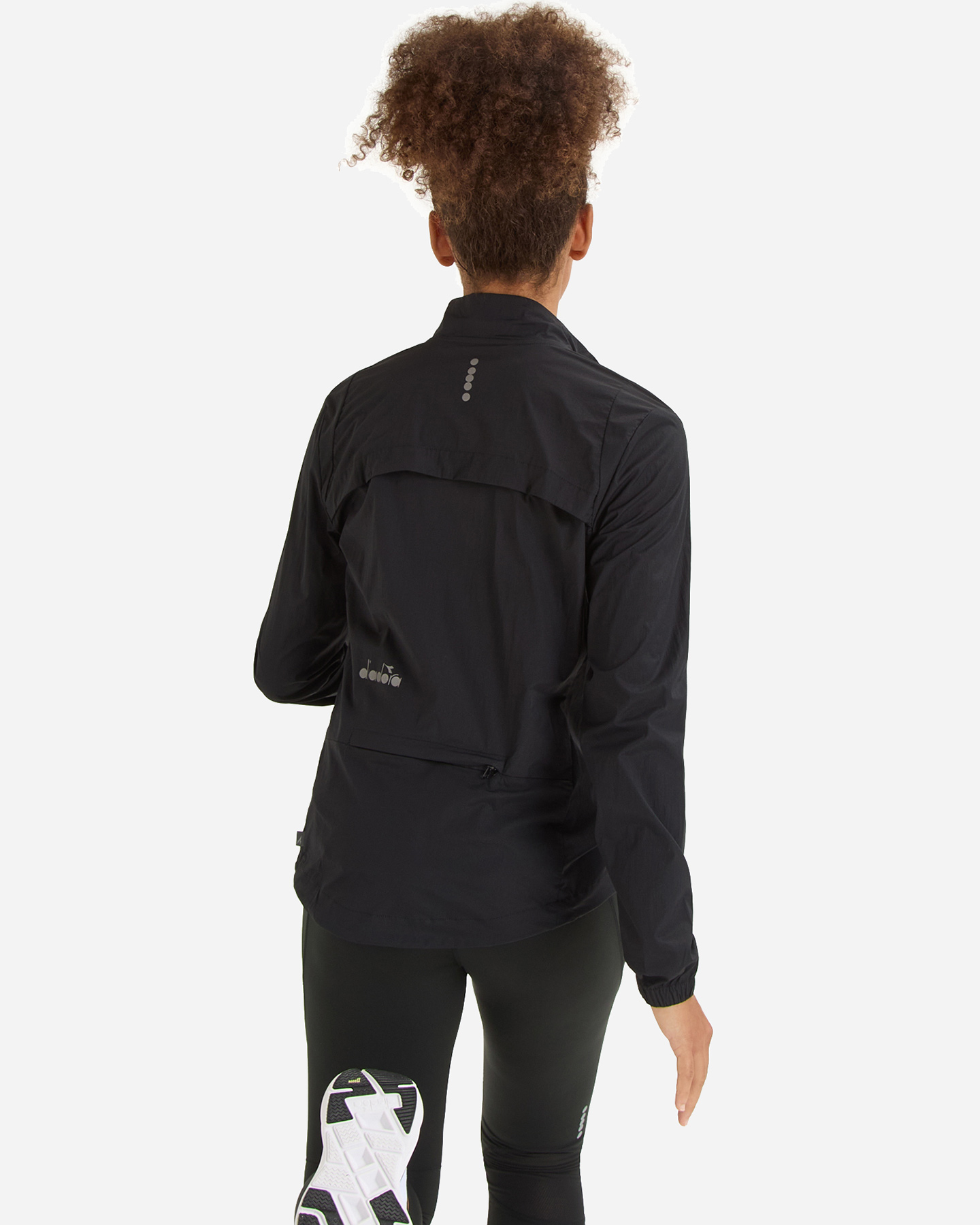Giacca running DIADORA PACKABLE WIND W - Nero - 2 | Cisalfa Sport