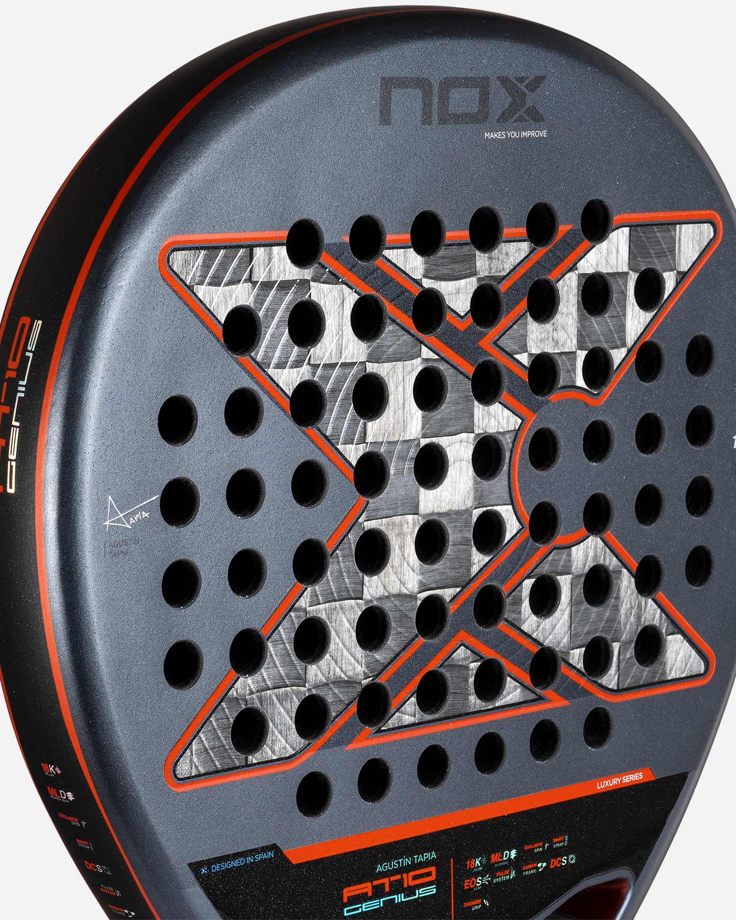 Racchetta padel performance NOX AT10 GENIUS 18K  - Nero - 4 | Cisalfa Sport