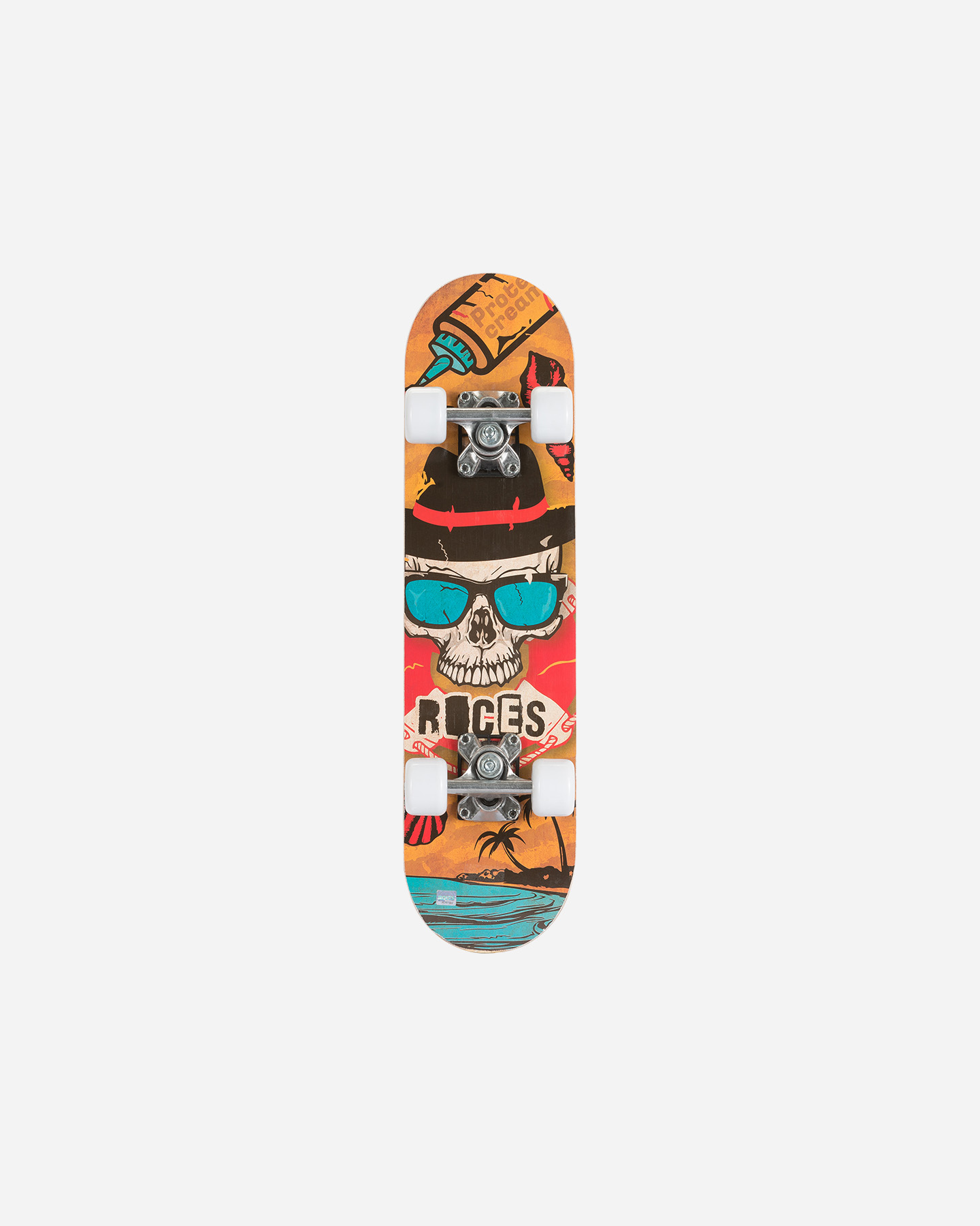 Image of Roces 4" Skull Beach Mini - Skateboard