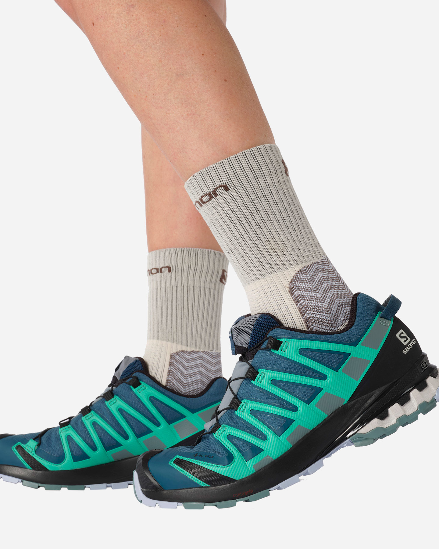 Scarpe trail SALOMON XA PRO 3D V8 GTX W - Azzurro - 5 | Cisalfa Sport