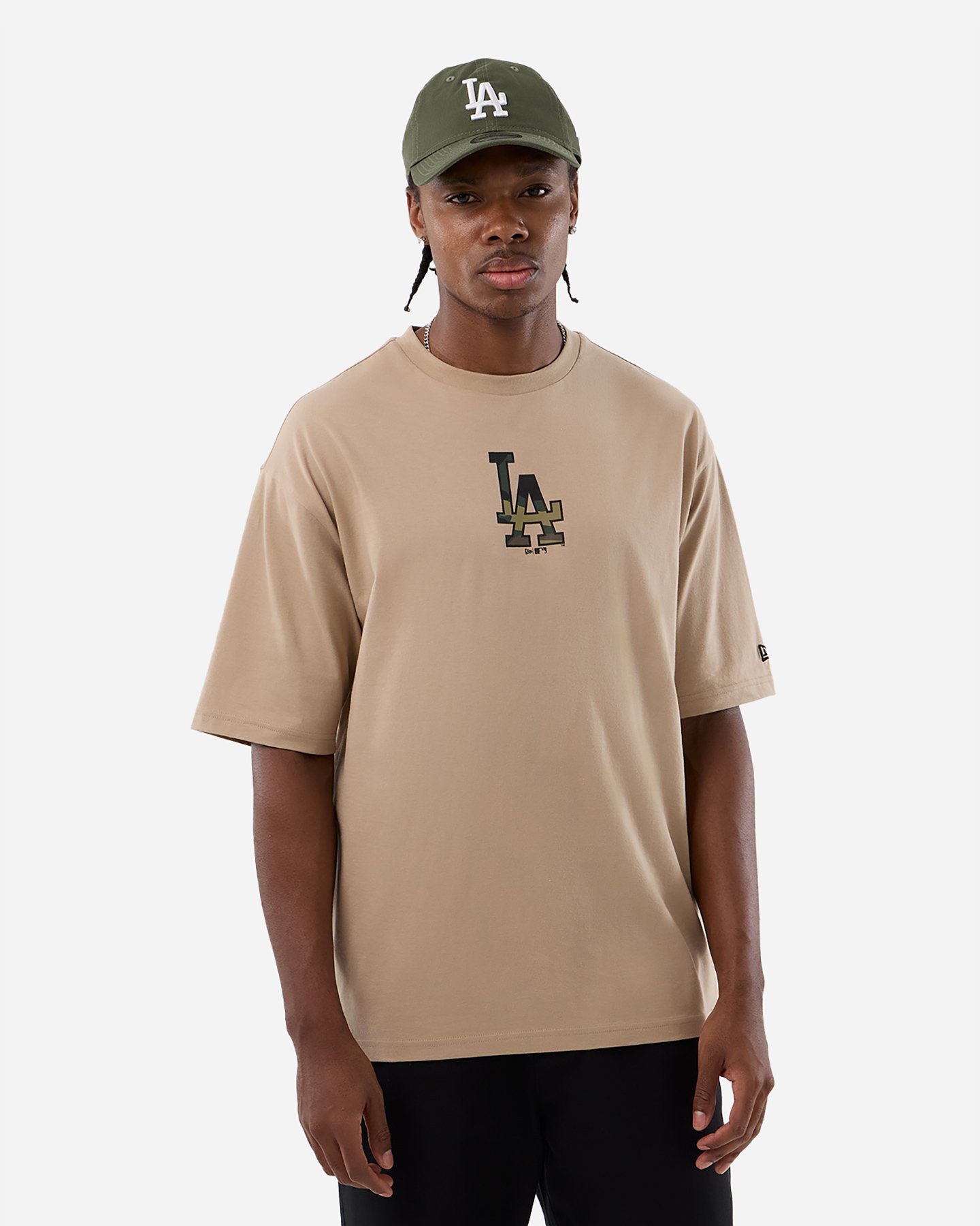 New Era Los Angeles Dodgers Mlb M - T-shirt - Uomo - Beige