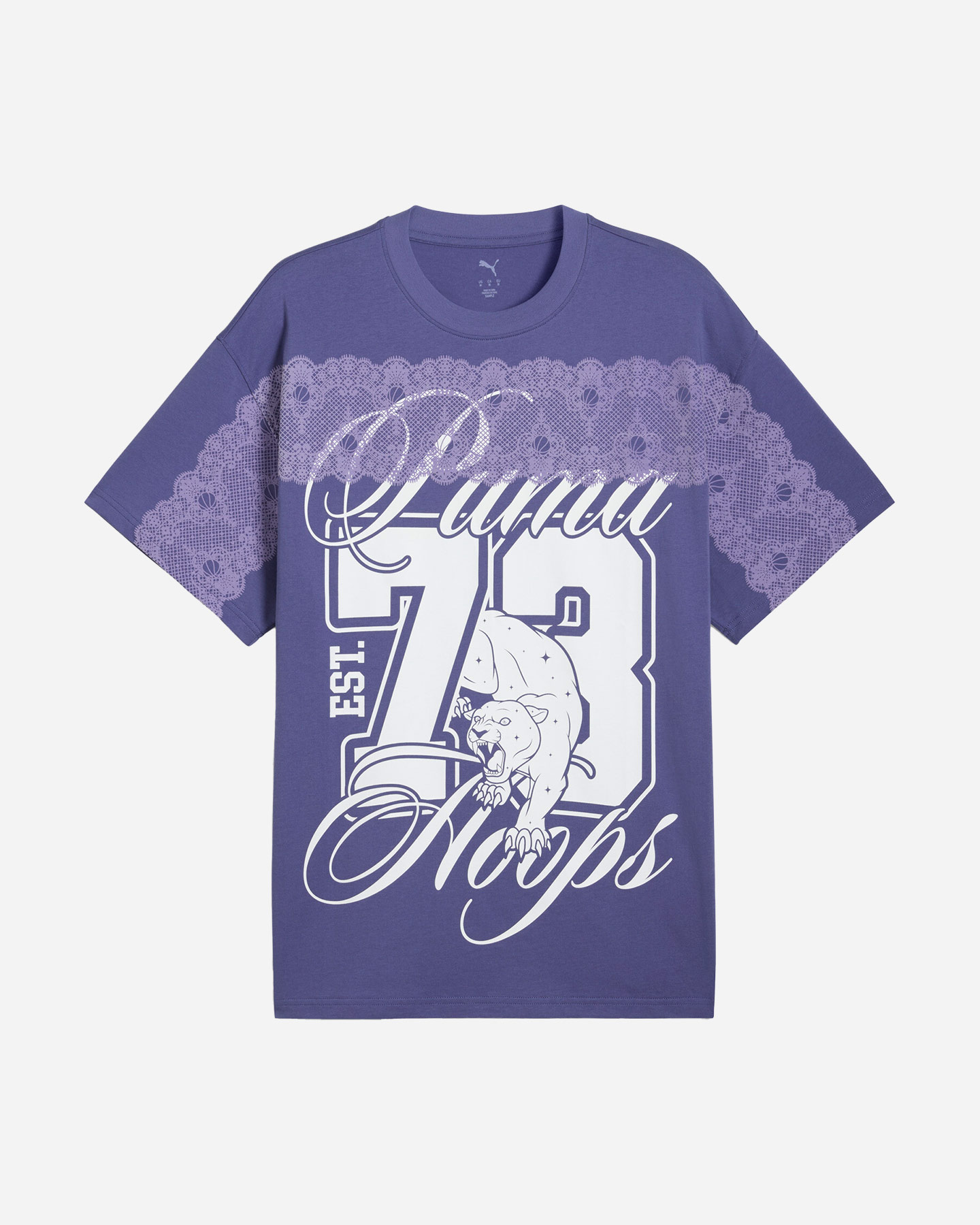 T-shirt PUMA BIG LOGO BASKET W - Lilla - 0 | Cisalfa Sport