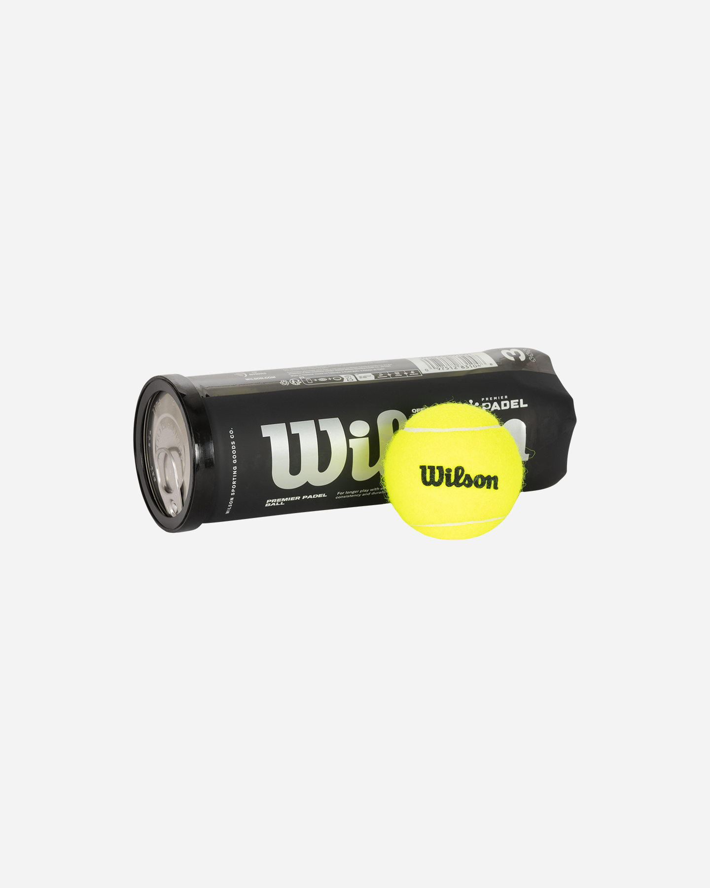 Palle padel WILSON TUBO PREMIER PADEL 3B  - Giallo - 1 | Cisalfa Sport