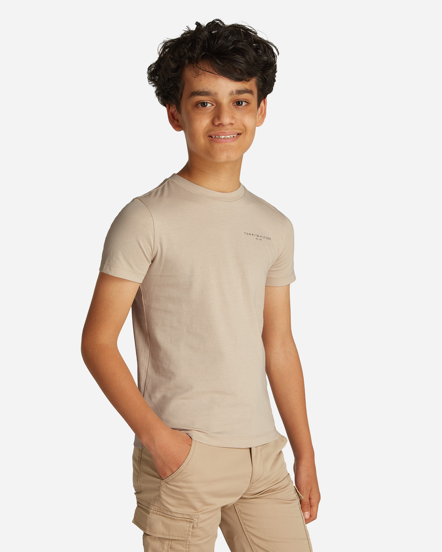 T-shirt TOMMY HILFIGER MINI LOGO JR - Beige - 2 | Cisalfa Sport